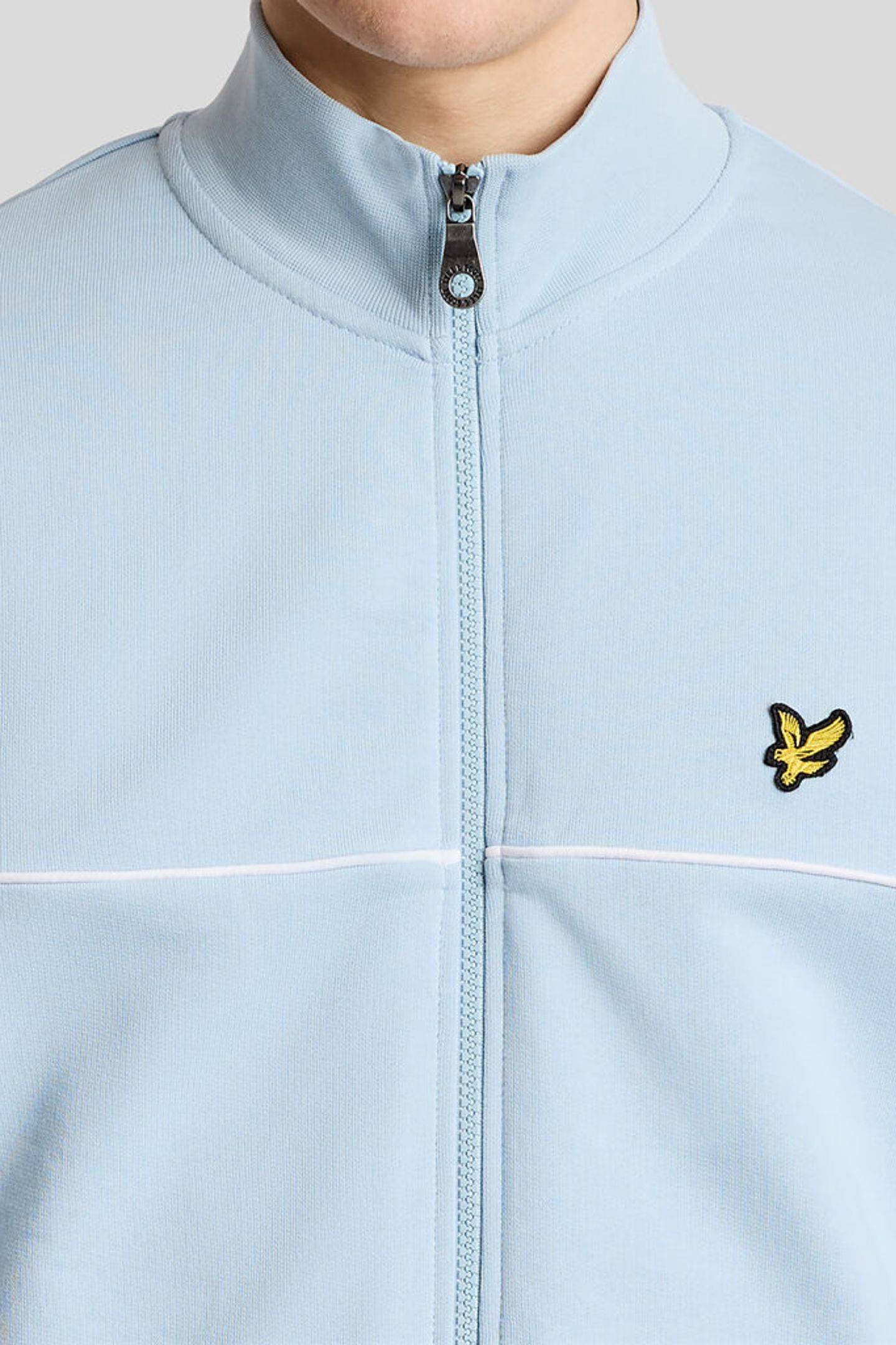 PIPED FULL ZIP TRACK TOP OPAL BLUE 5
