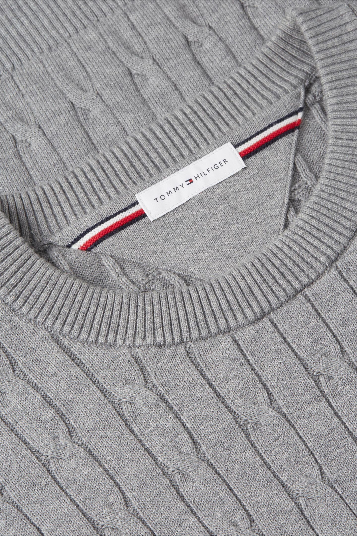 CLASSIC COTTON CABLE MEDIUM GREY HEATHER 3