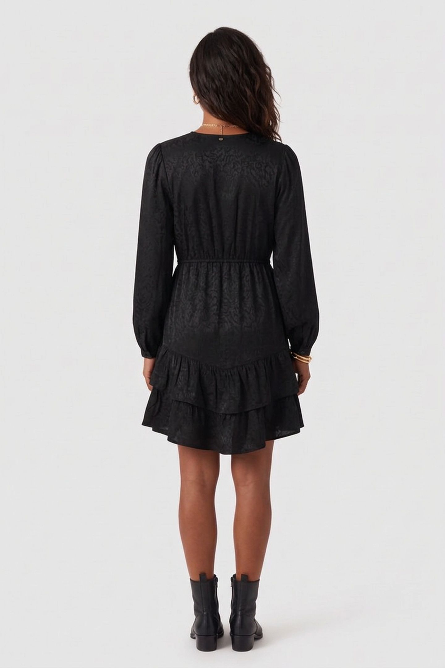 CASY DRESS REAL BLACK WAVY 4