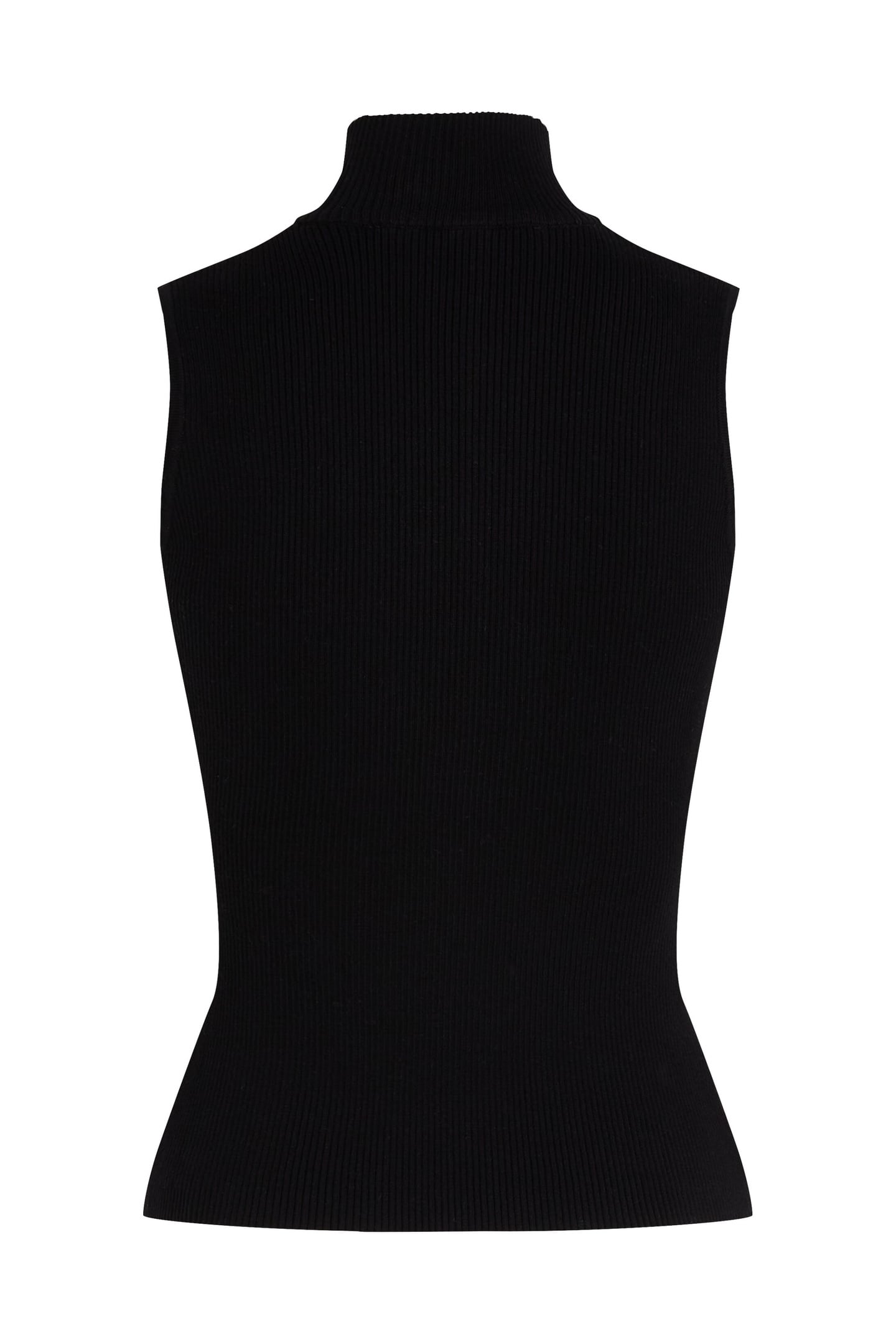 KLJ KNIT SS HALF ZIP BLACK 5