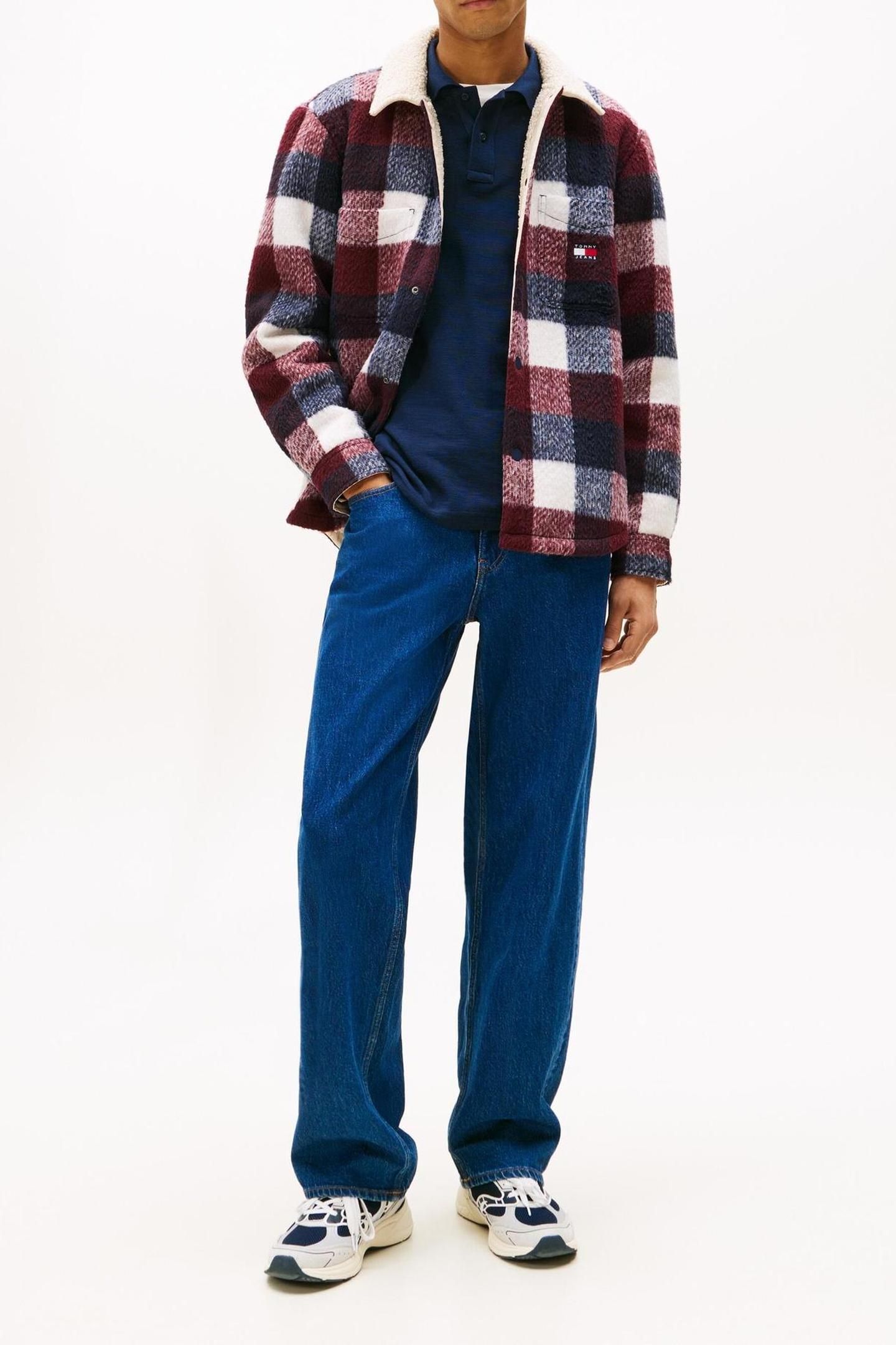 TJM CHECK TEDDY OVERSHIRT DARK NIGHT NAVY/BUFFALO CHECK 2
