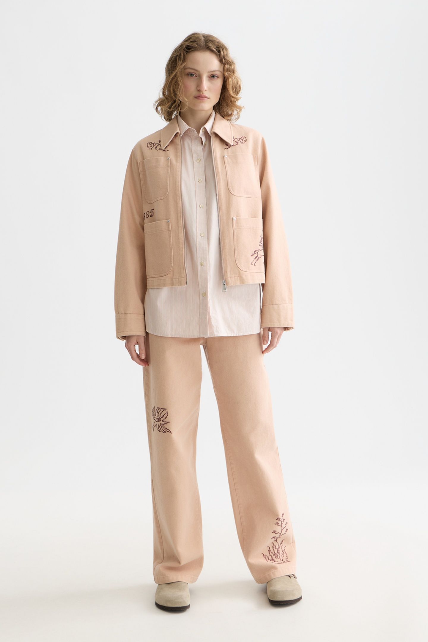 EMBROIDERED JACKET ROSE DUST 3