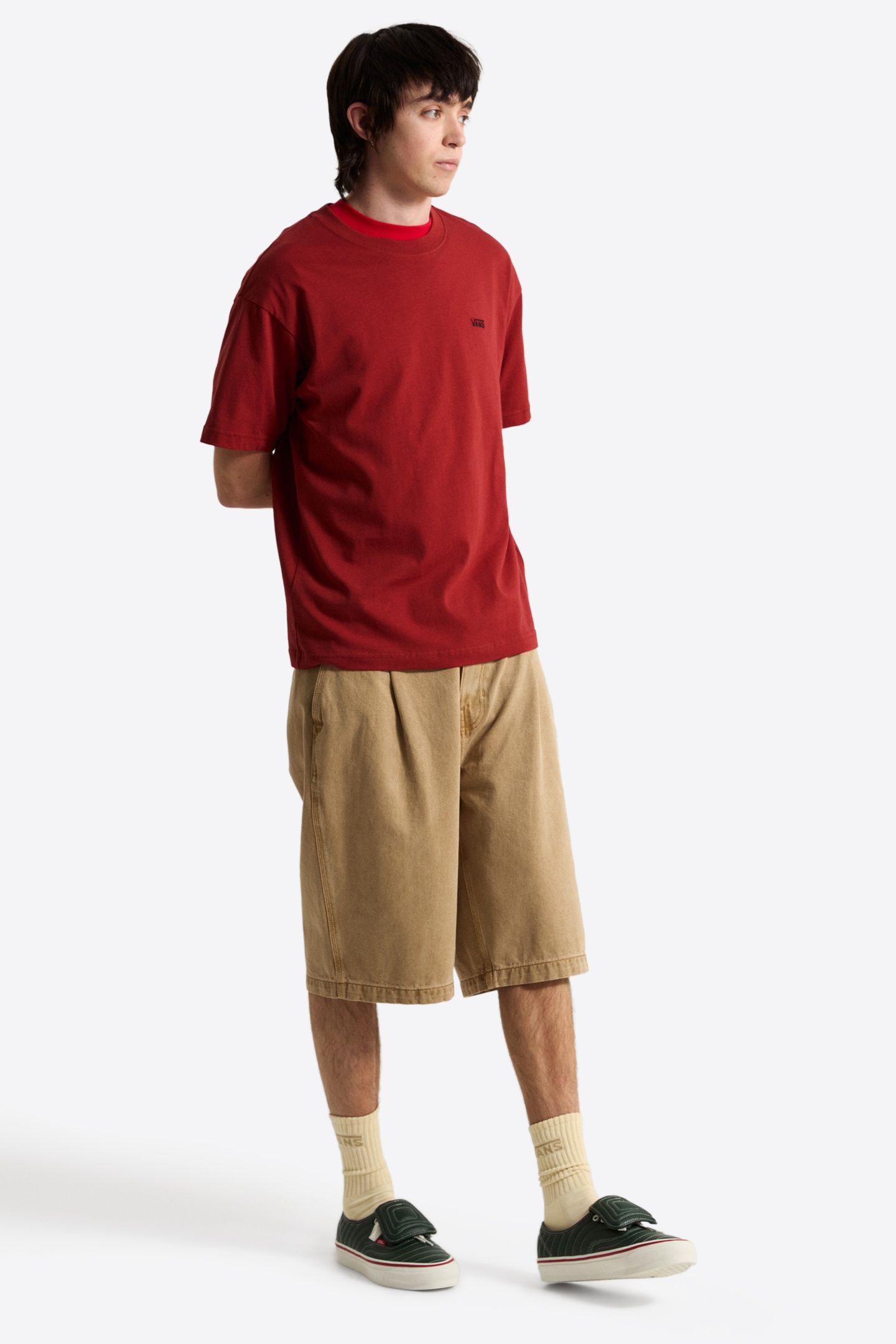 LEFT CHEST II LOOSE SS TEE POPPY EMBER 1