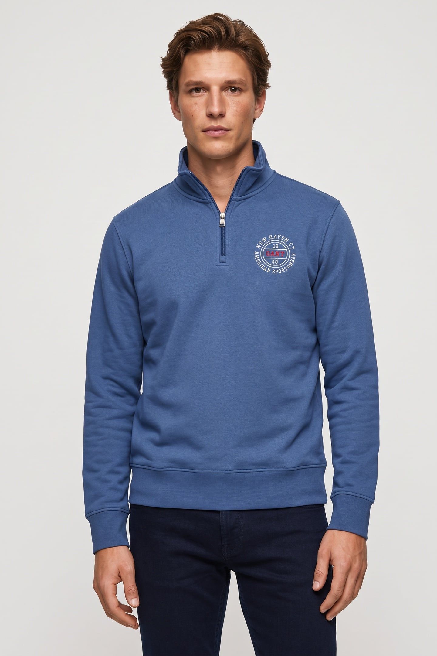GRAPHIC HALFZIP VINTAGE BLUE 1