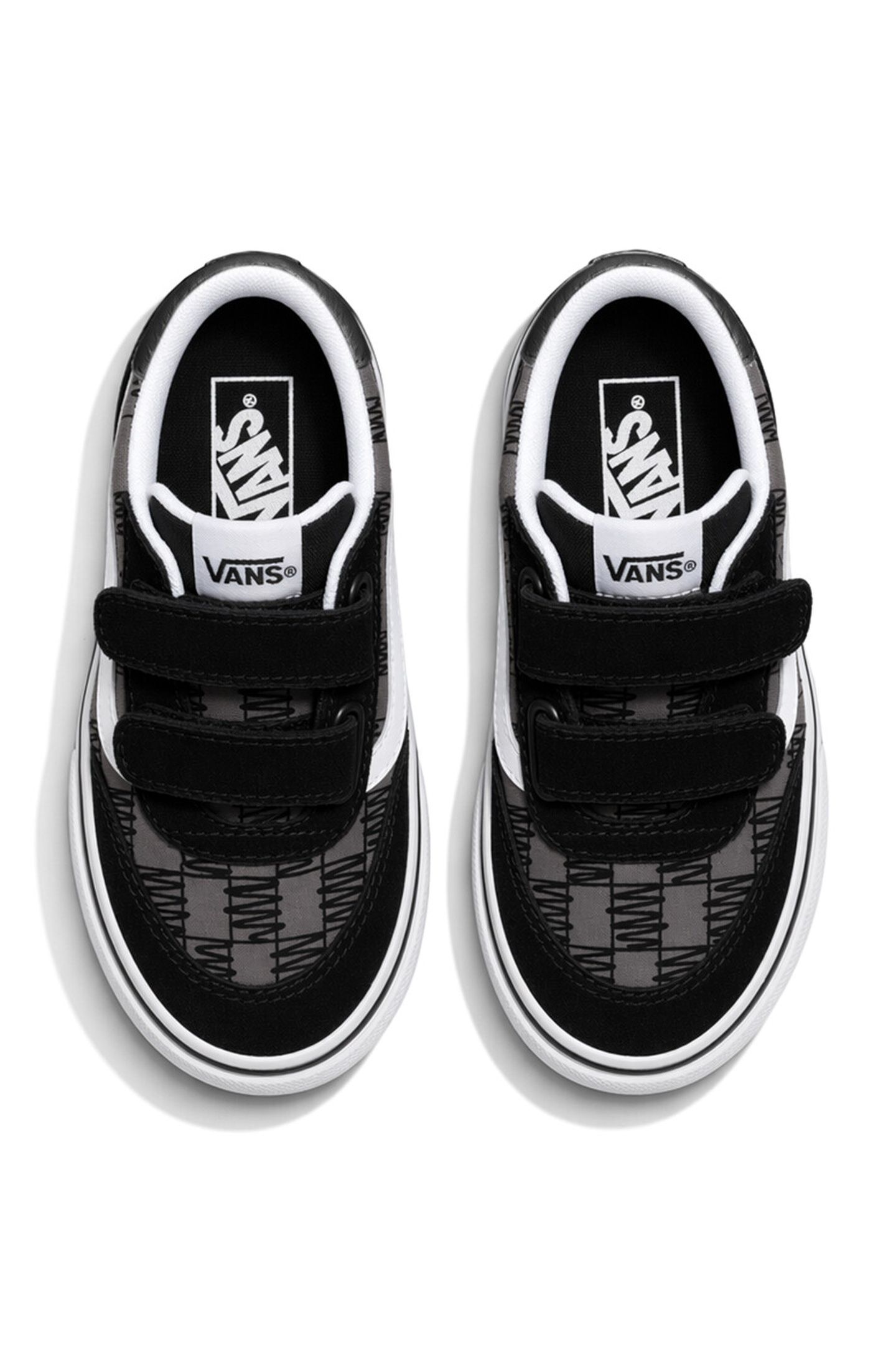 TODDLER BROOKLYN LS V SCRIBBLE CHECK BLACK 4