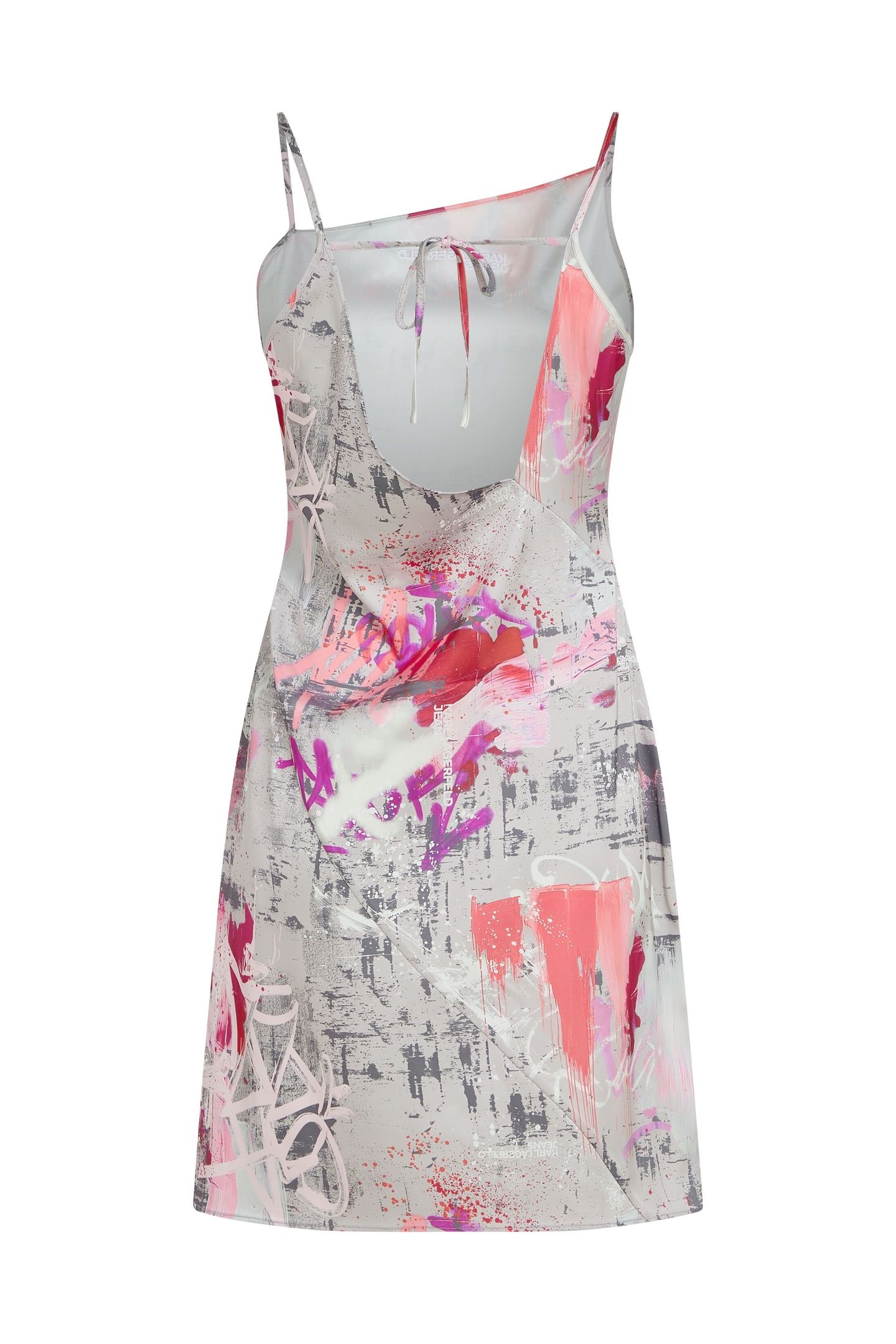 KLJ AOP PAINT DRESS PAINTERS PRINT AOP PINK 2