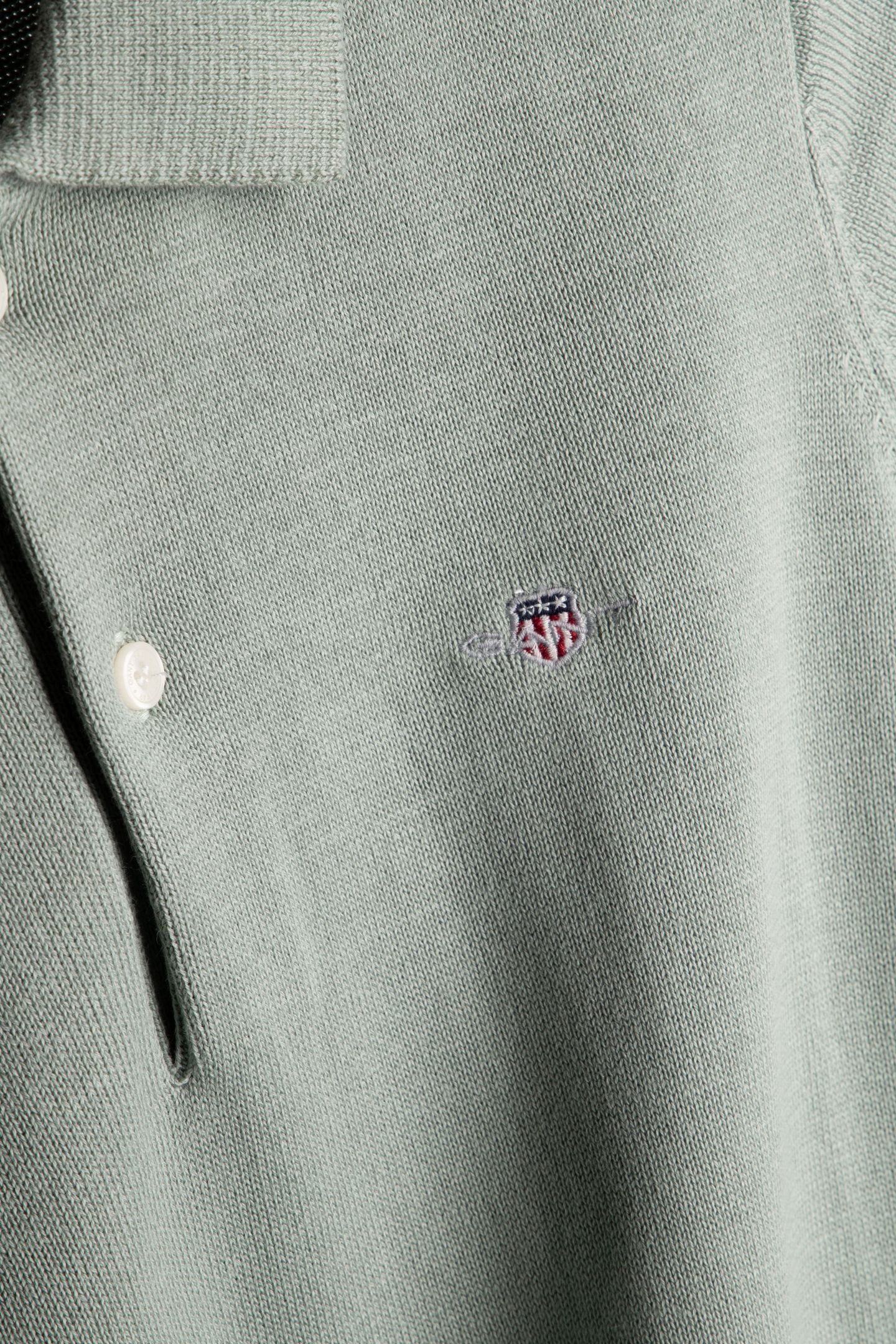 TEEN BOYS SHIELD KNITTED SS POLO CERAMIC GREY 4