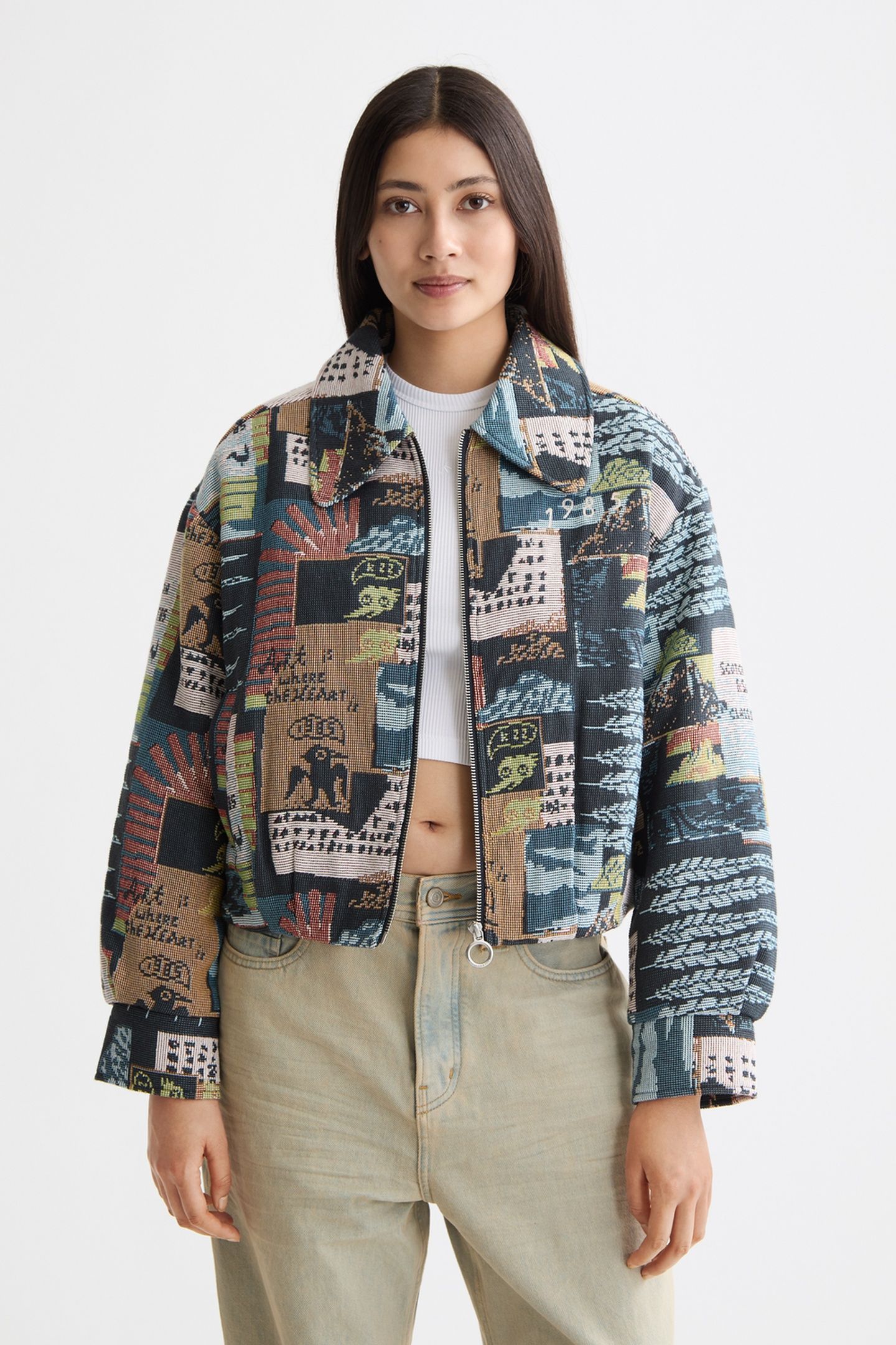 COLLAGE JACQUARD JACKET ART DEPT COLLAGE MULTICOLOR 1
