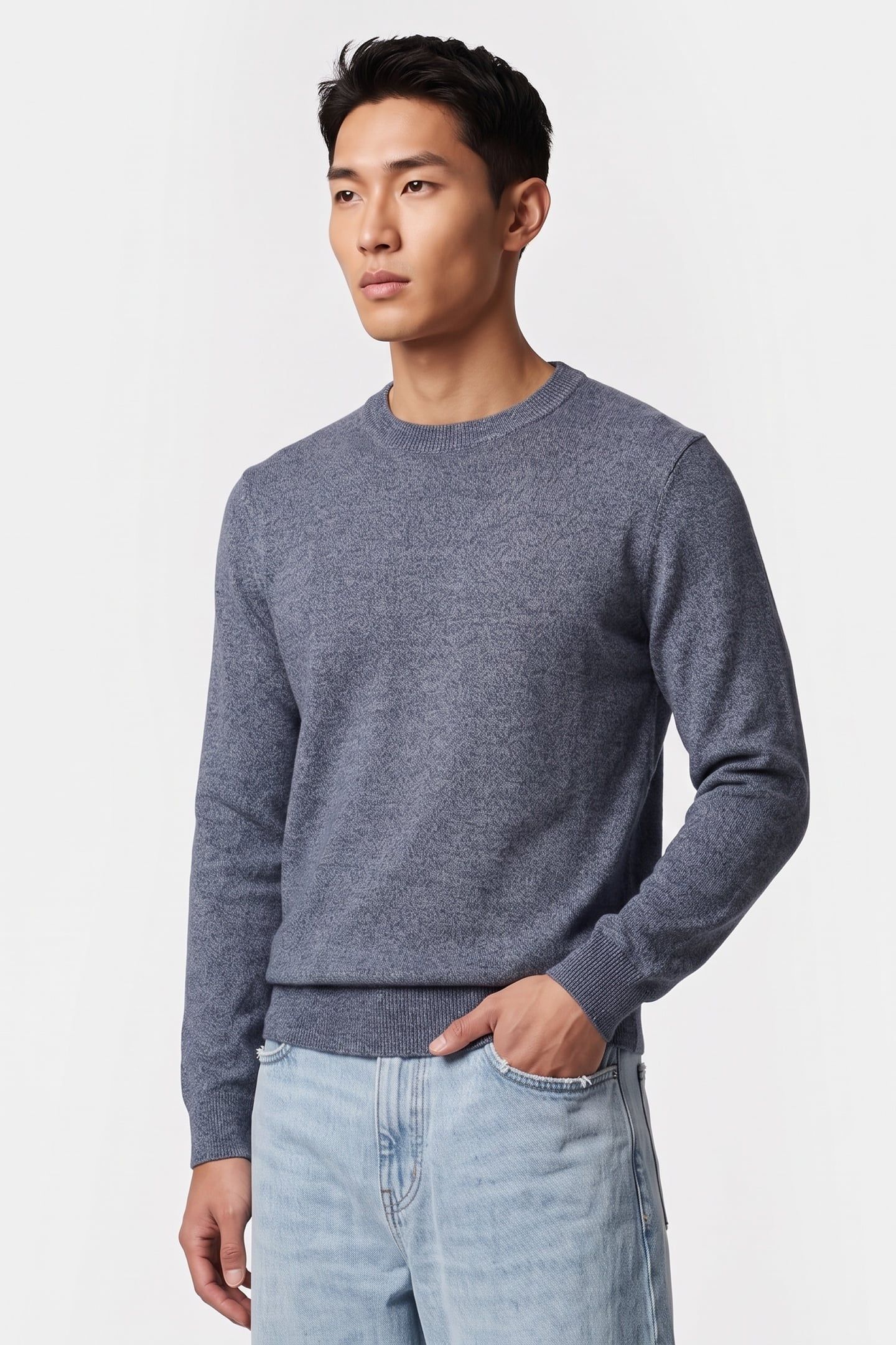 OKNIT KNITWEAR DENIM BLUE 1