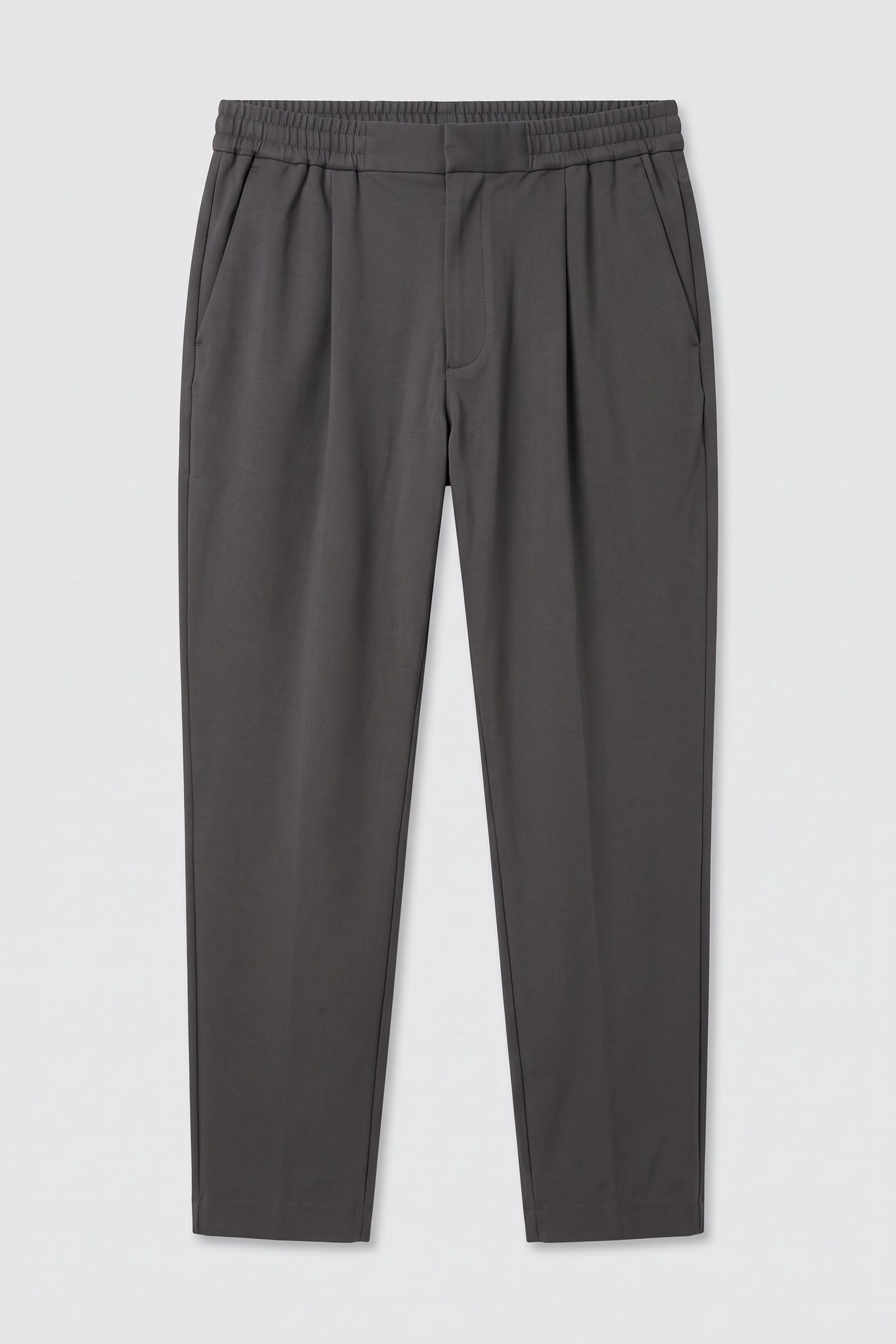 SLIM TAPERED KNIT PANTS DARK GREY 3