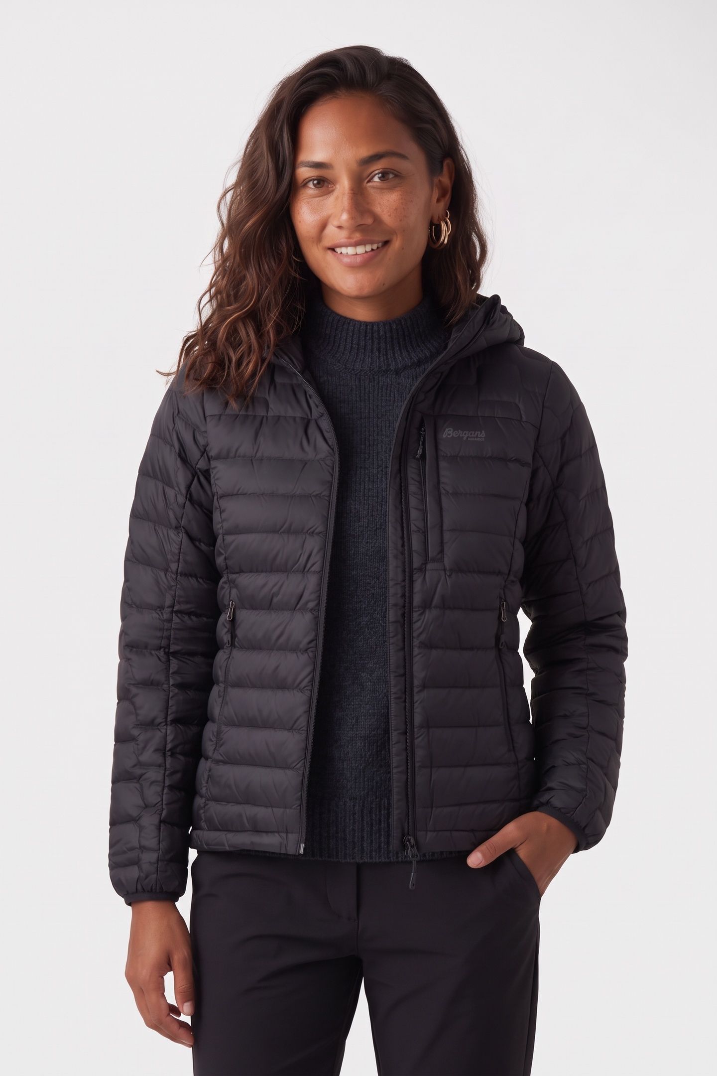 MAGMA LIGHT DOWN JACKET W/HOOD BLACK 1
