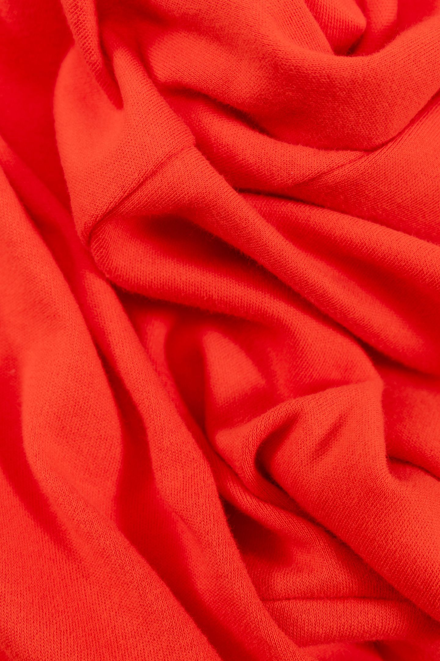 RED KNIT DRESS WITH SHIRT COLLAR 7