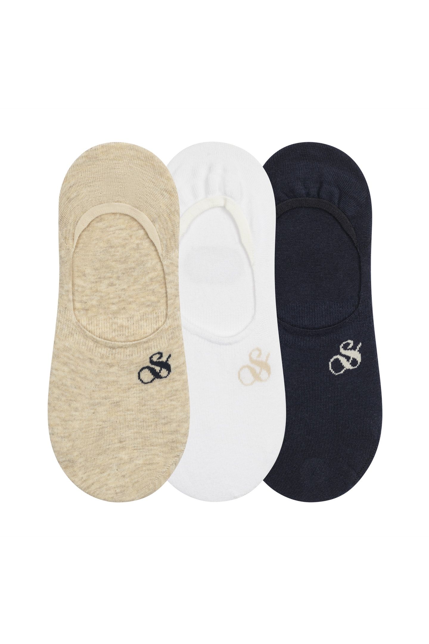 3PK MENS NON TERRY LINER IVORY 1