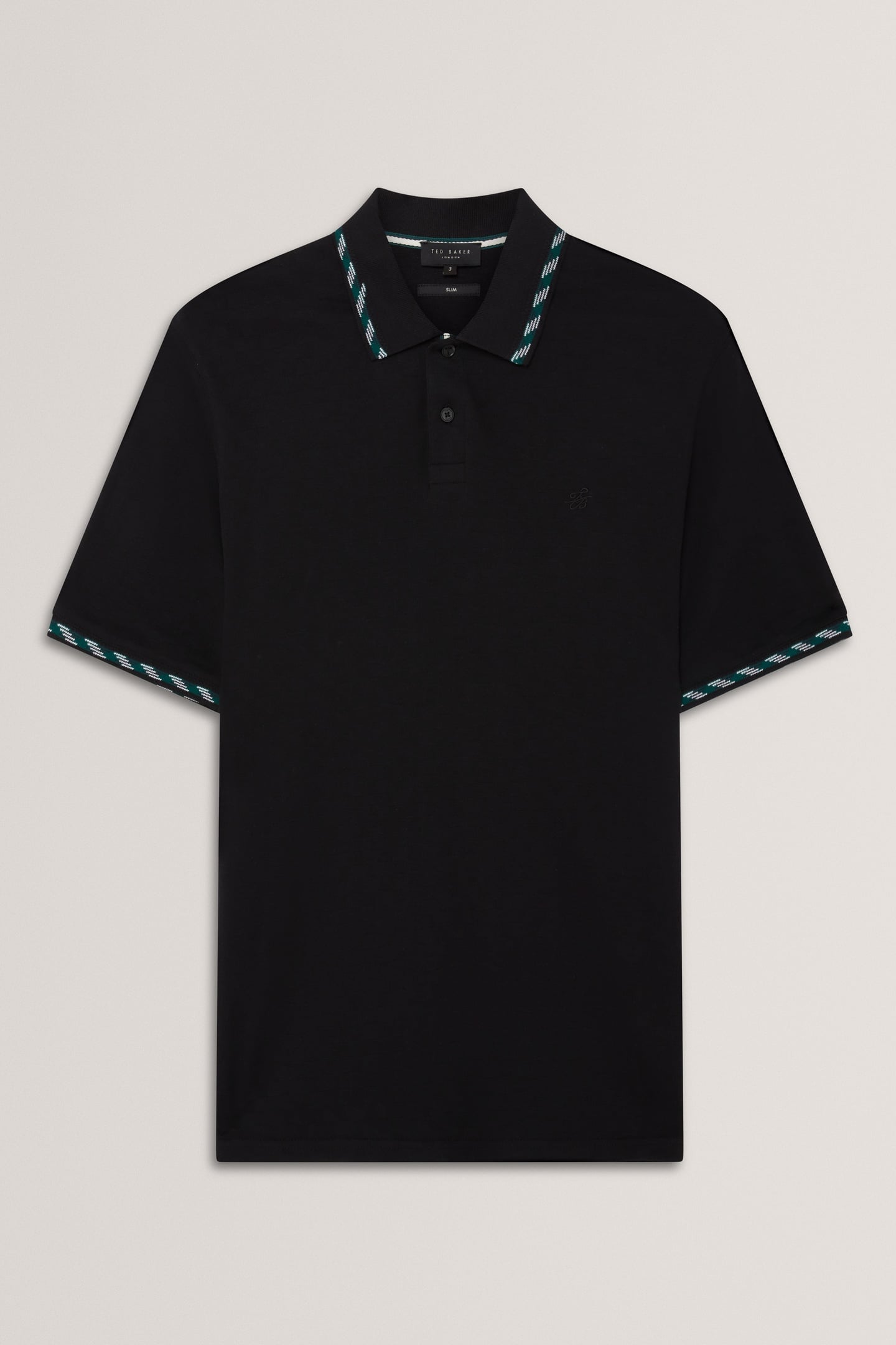 SS HOUSE CHECK JACQUARD POLO BLACK 3