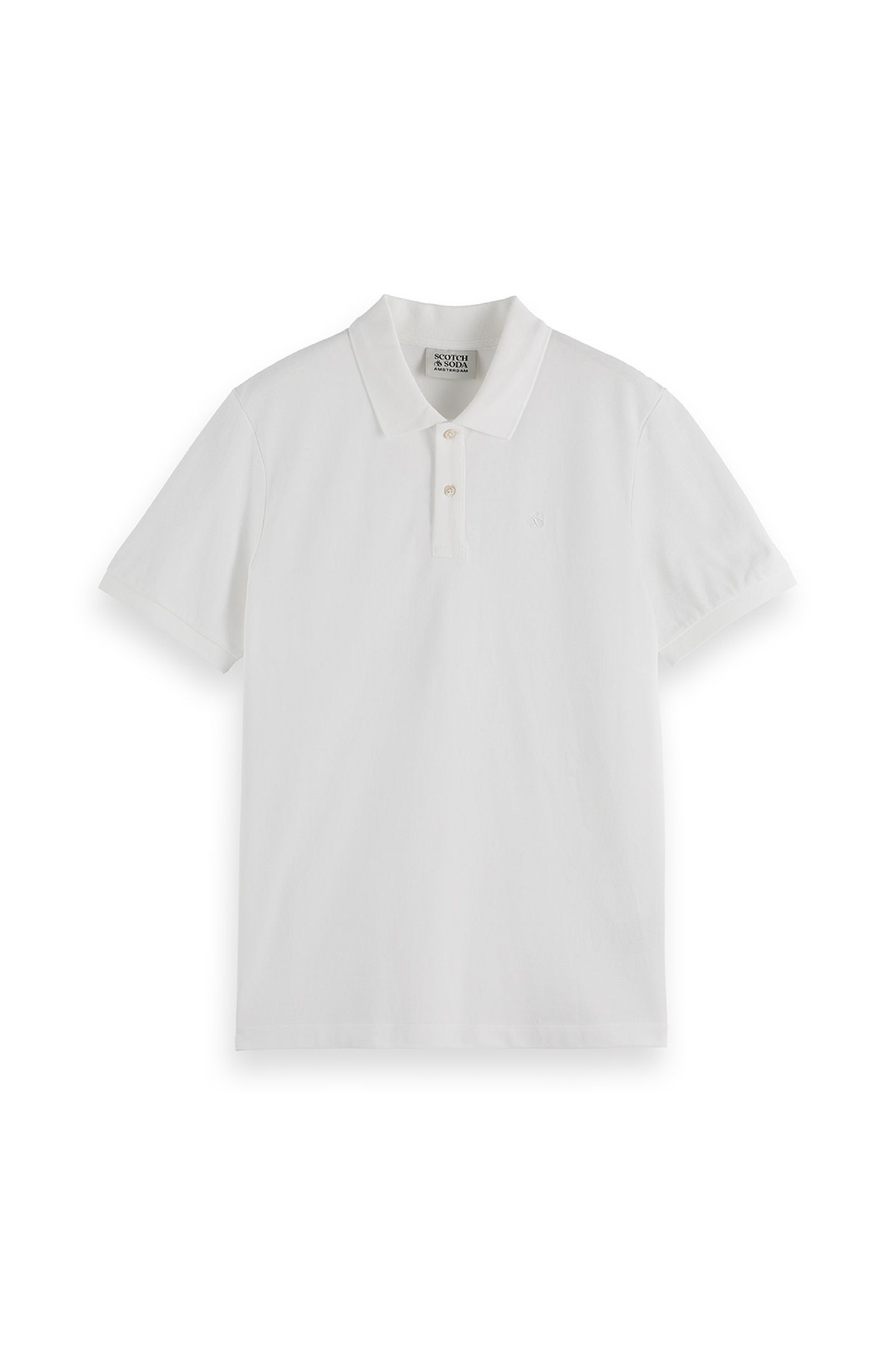 CHEST LOGO REGULAR-FIT PIQUE POLO WHITE TRADITIONAL 4