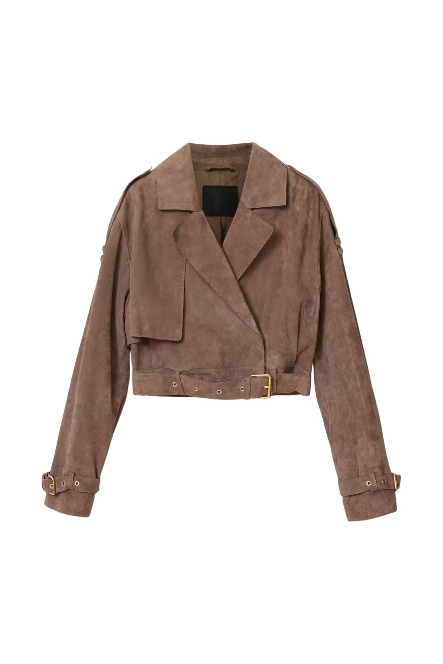 OPHELIA SUEDE JACKET MOLE BROWN 6