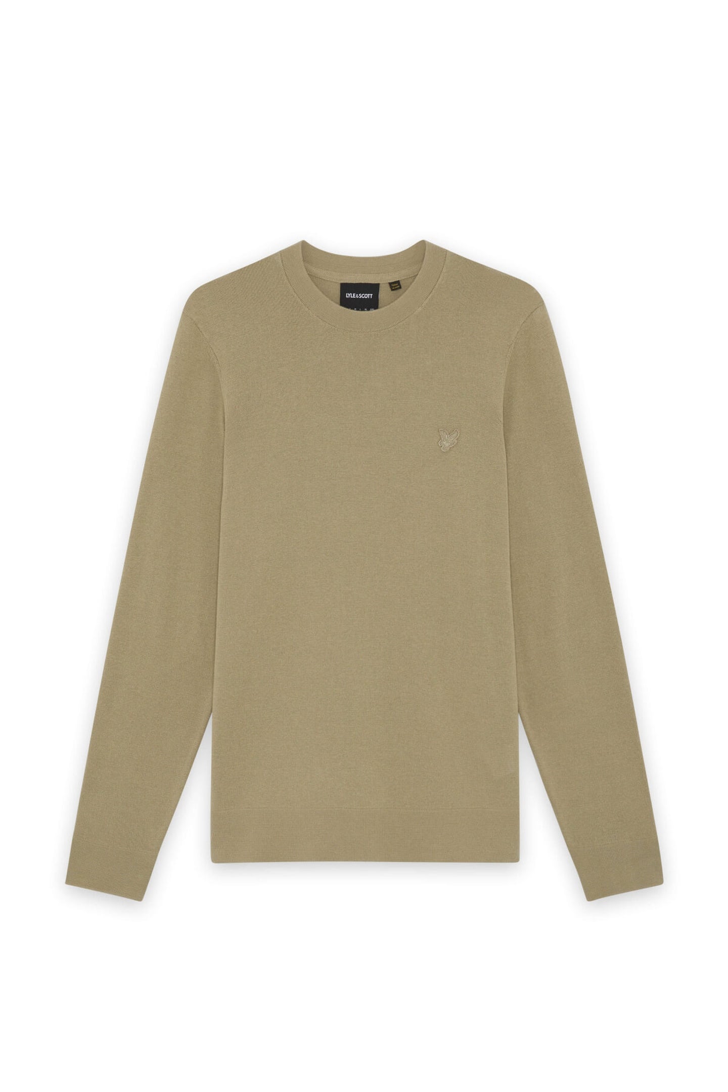 TONAL SUPERFINE CREW NECK JUMPER SAGE UNIFORM 4
