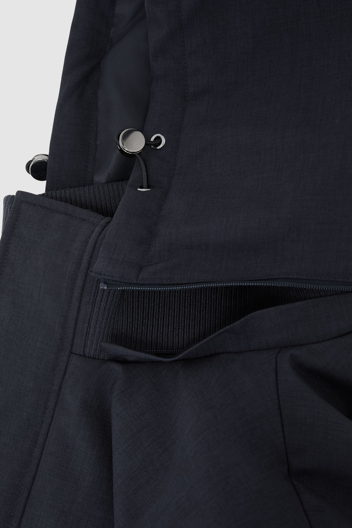 HOODED ZIP THROUGH PADDED COAT NAVY 6