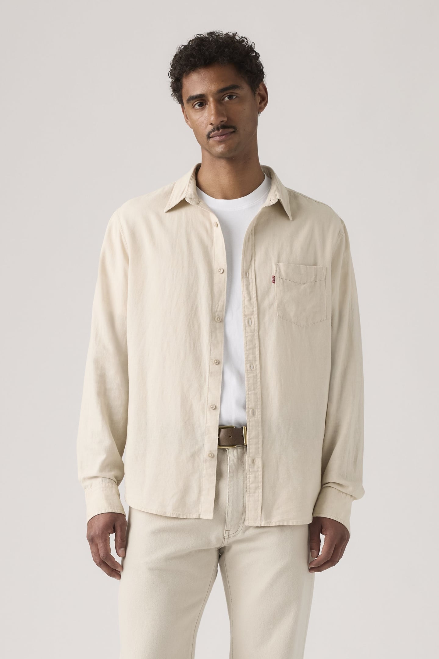 SUNSET ONE POCKET COTTON LINEN SHIRT 2