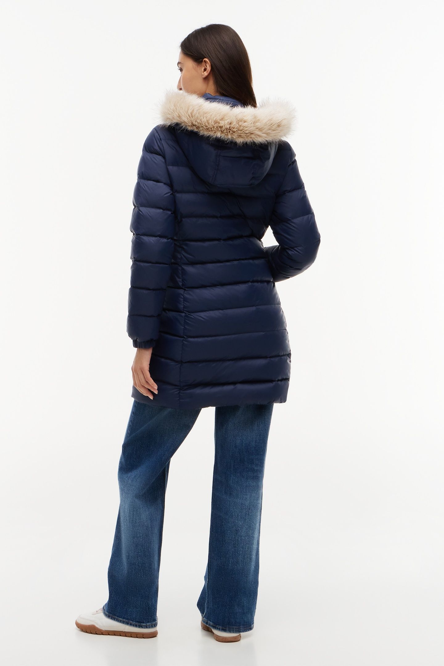 ESSENTIAL HOODED COAT BLUE 2