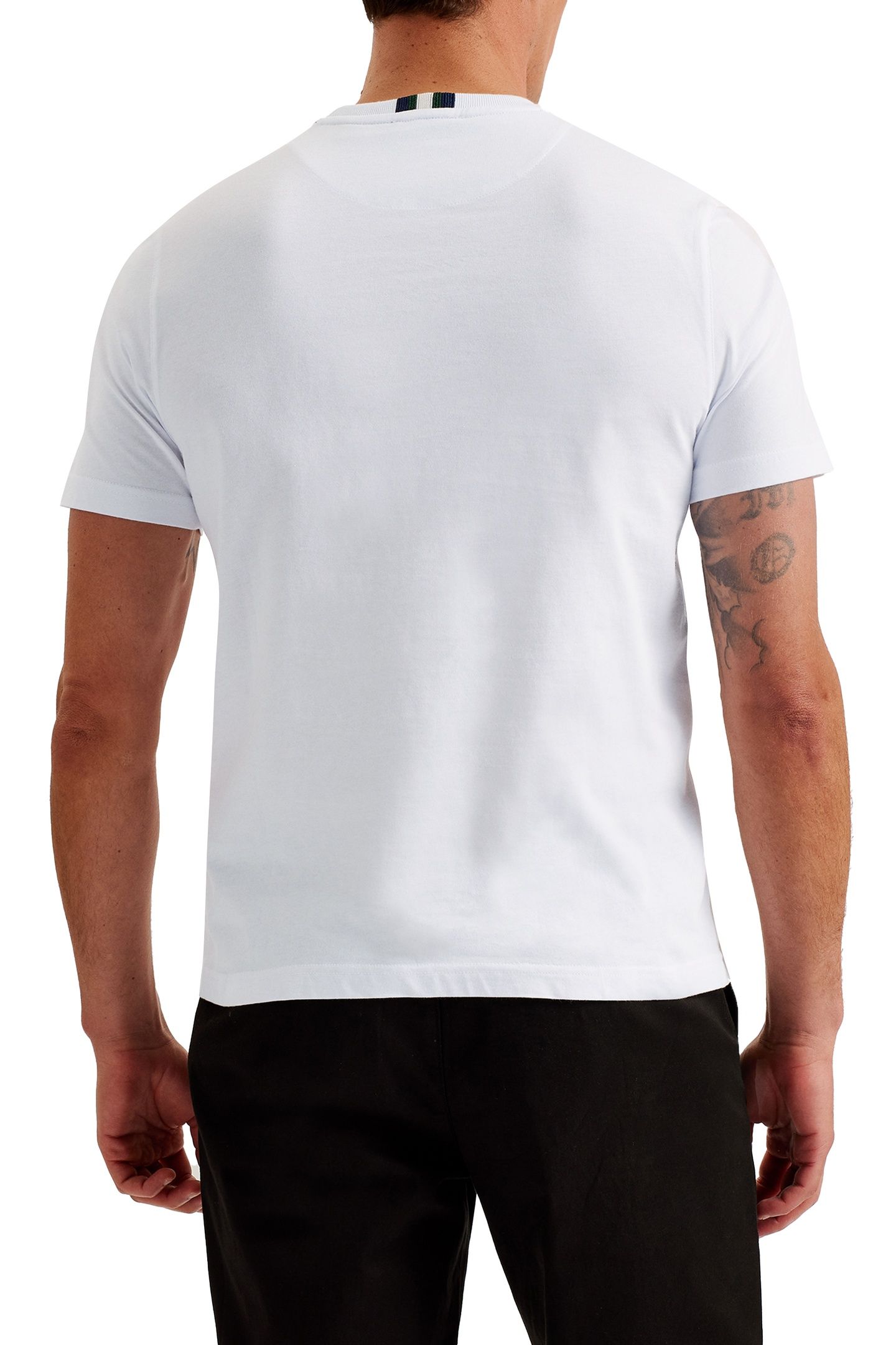 WISKIN SS REGULAR BRANDED T SHIRT WHITE 2