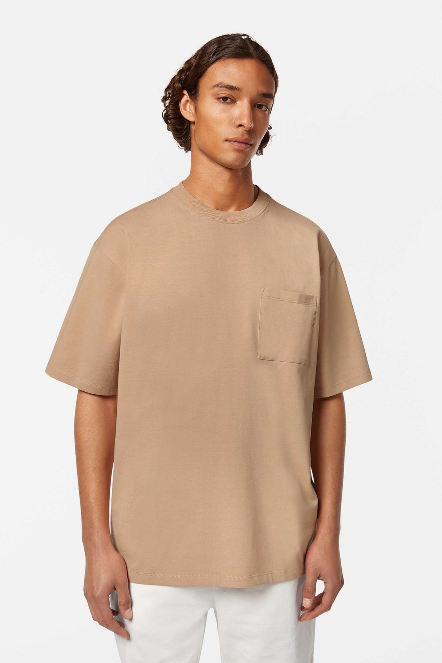 SEASONAL CORE - LOOSE FIT 3 CROSSES POCKET T-SHIRT MEDIUM BE 1