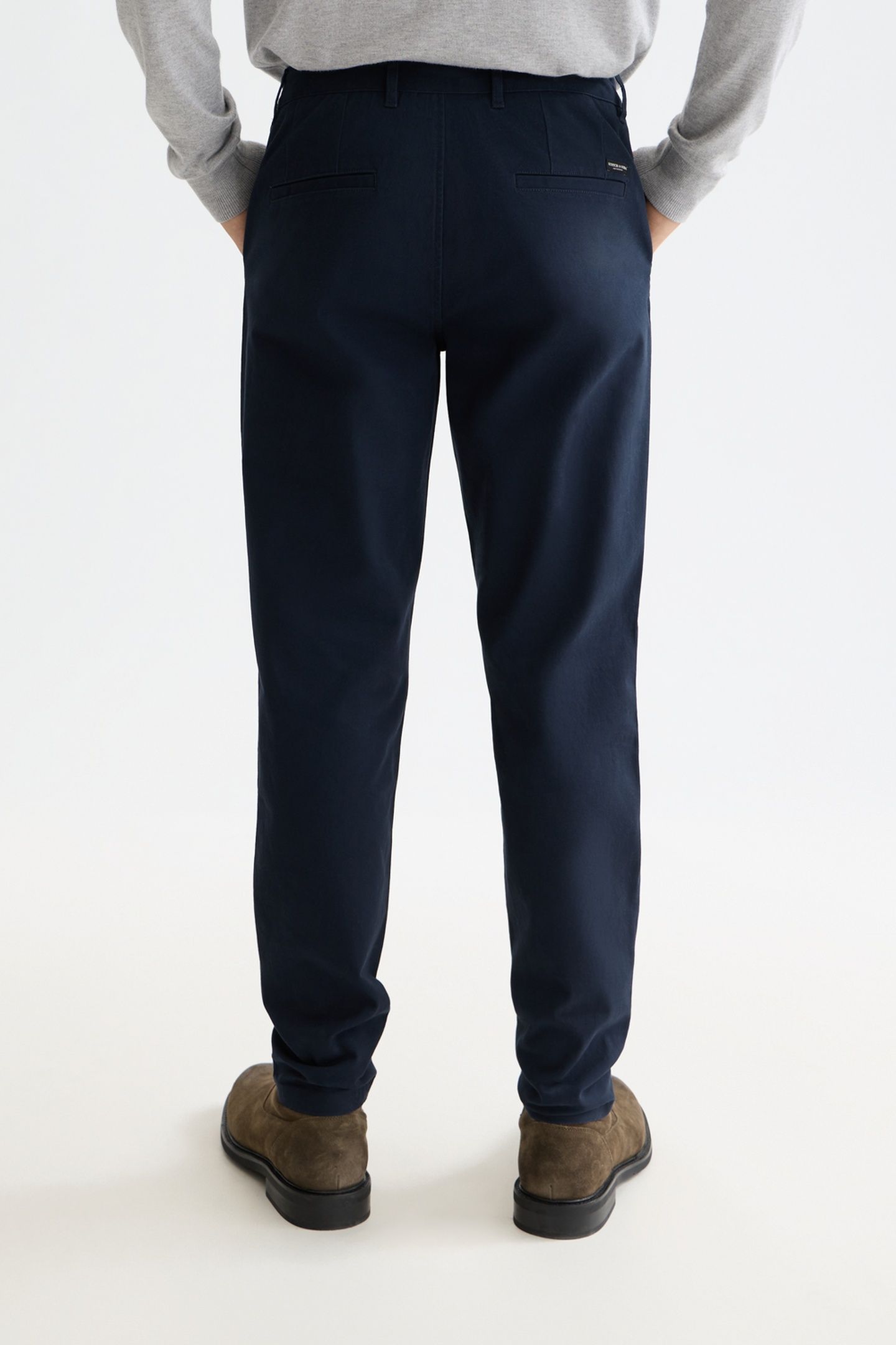 MOTT COTTON-BLEND TWILL CHINO NAVY 2
