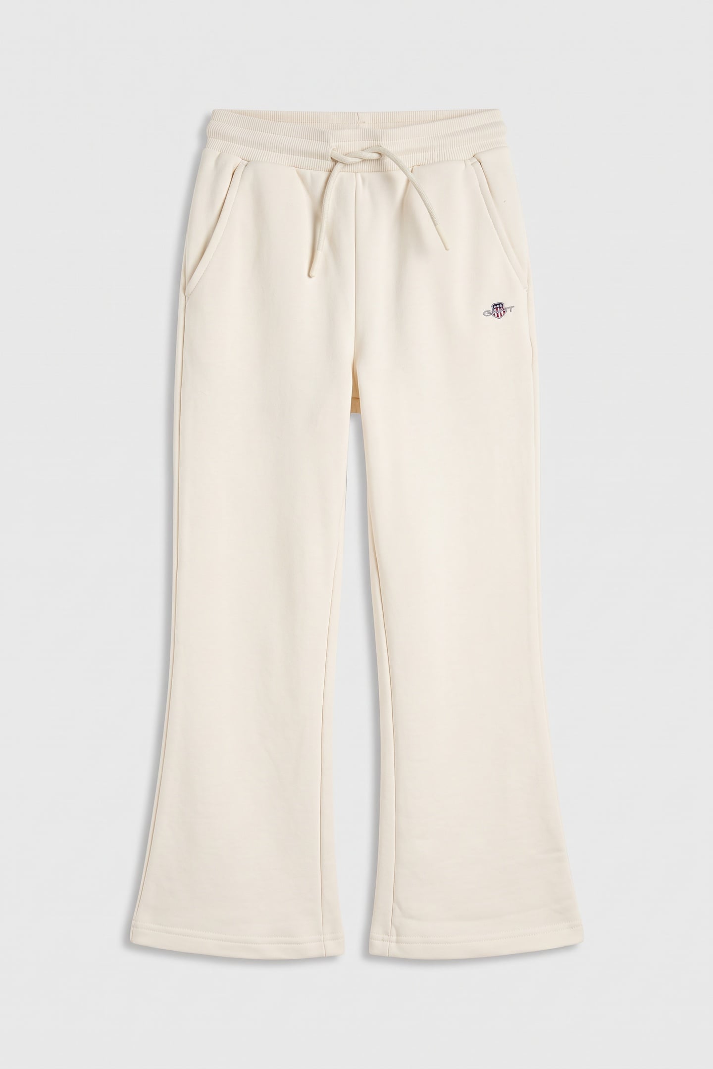 KIDS GIRLS SHIELD STRAIGHT LEG SWEATPANTS CREAM 2