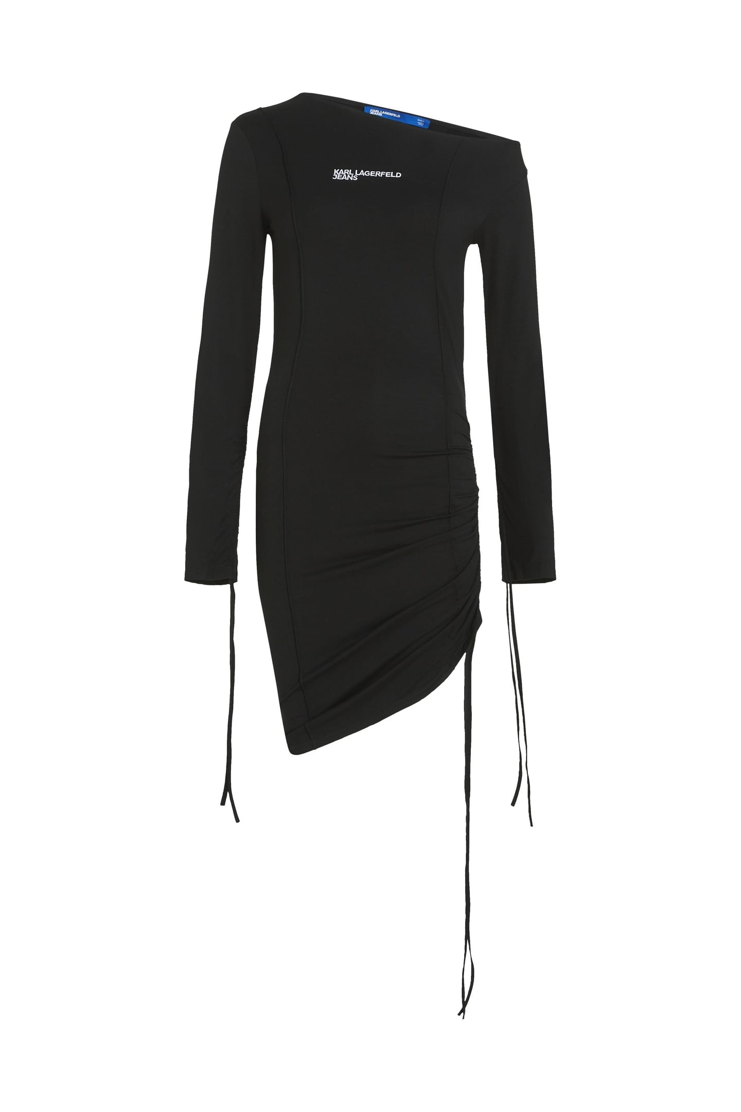 KLJ OFF SHOULDER JERSEY DRESS BLACK 4