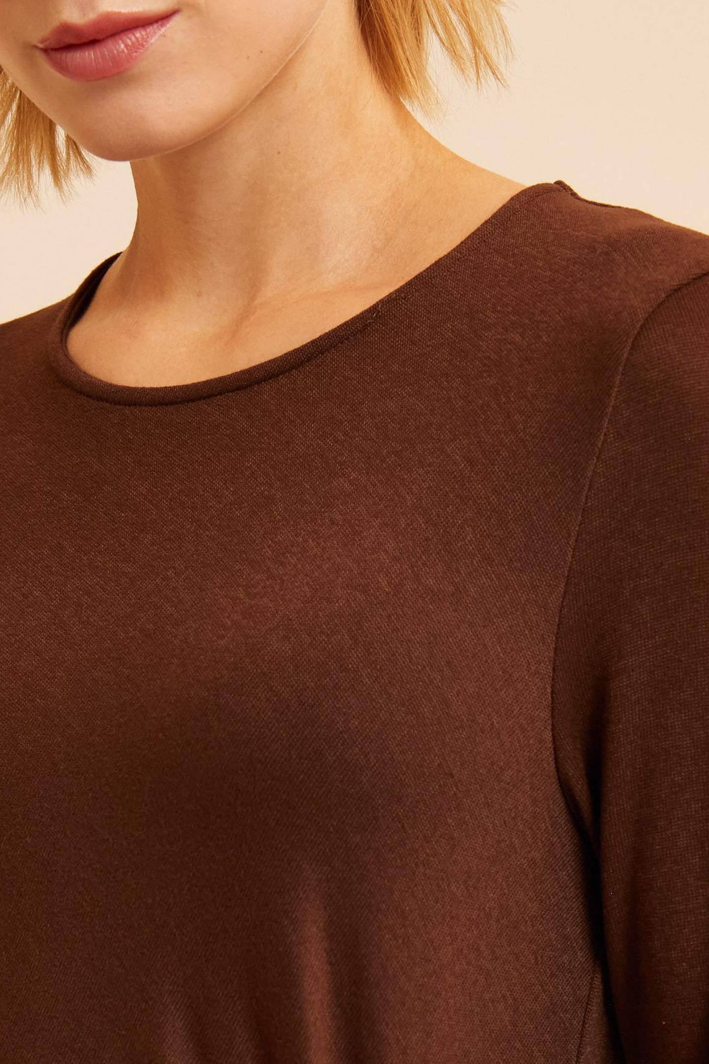 BROWN LONG TUBE DRESS TO TIE ON SIDE 7