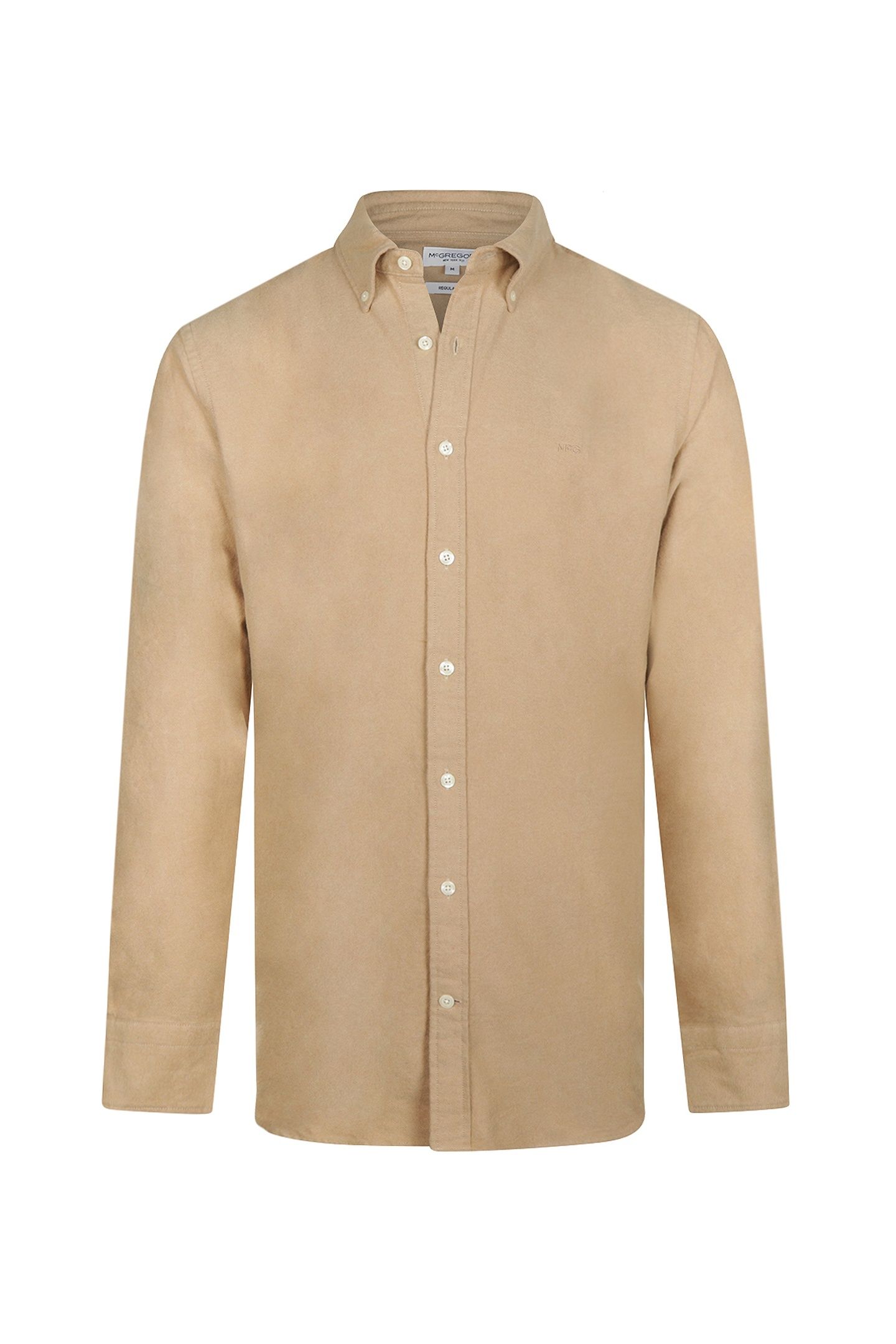 FLANNEL OXFORD SHIRT CAMEL 1