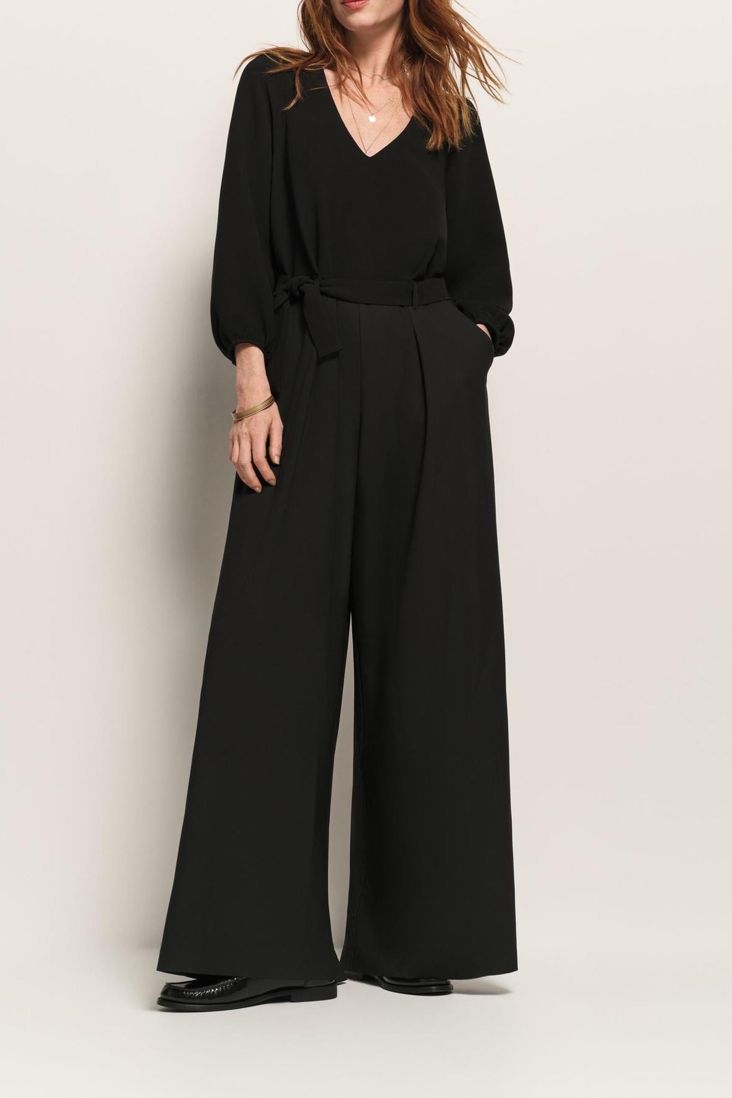 RUFF - BLACK FLARED JUMPSUIT 1