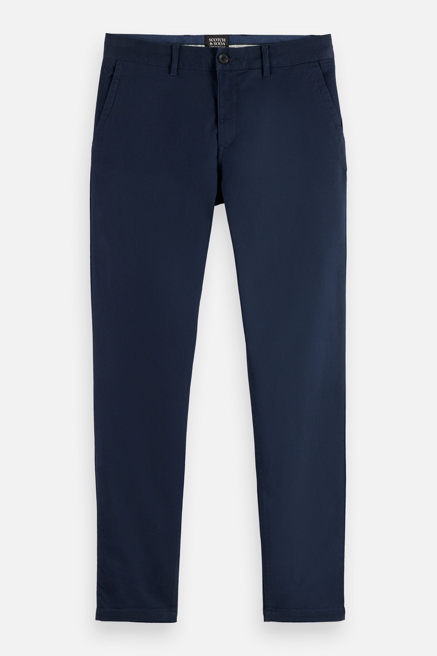 STUART COTTON-BLEND TWILL CHINO NAVY 4