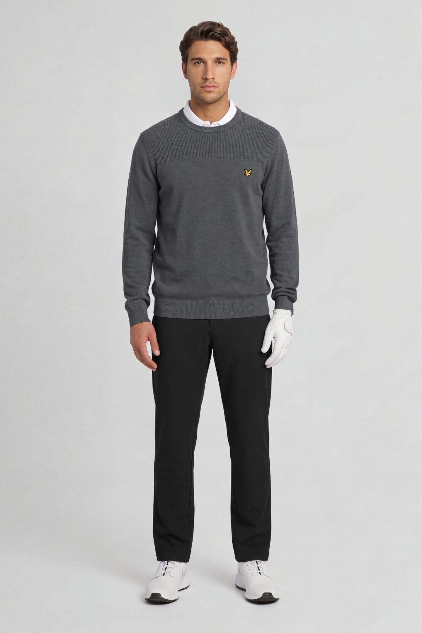 GOLF 1874 CREW NECK PULLOVER CARBON GREY 3