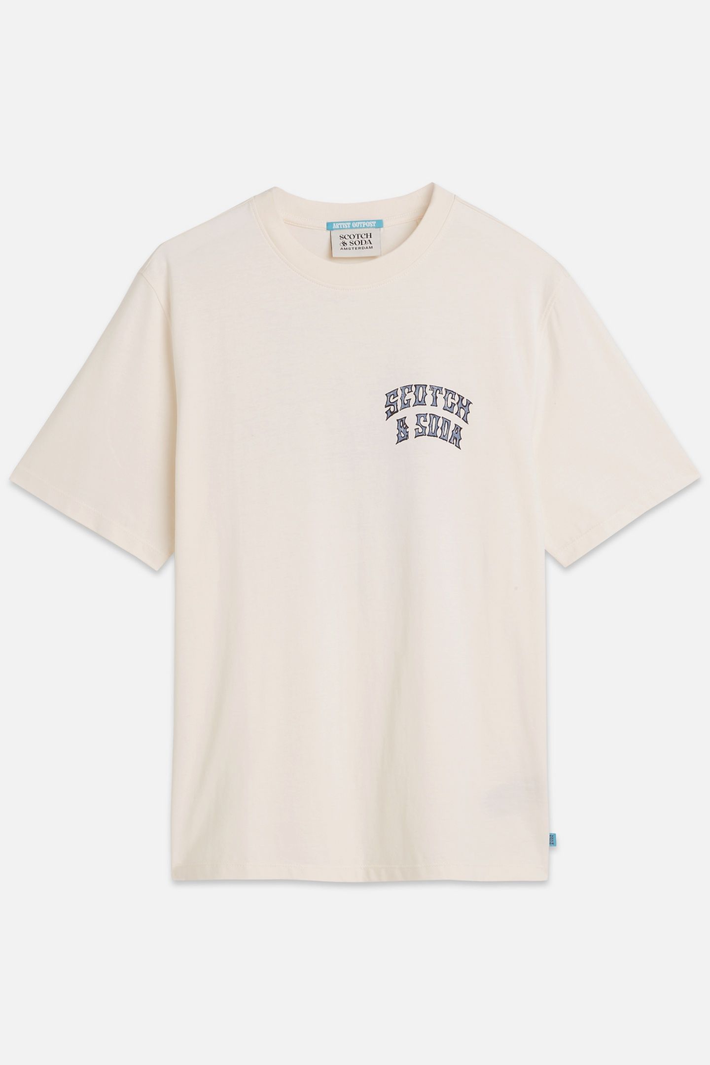 FRONT AND BACK ARTWORK REGULARFIT TSHIRT LIGHT BEIGE 1