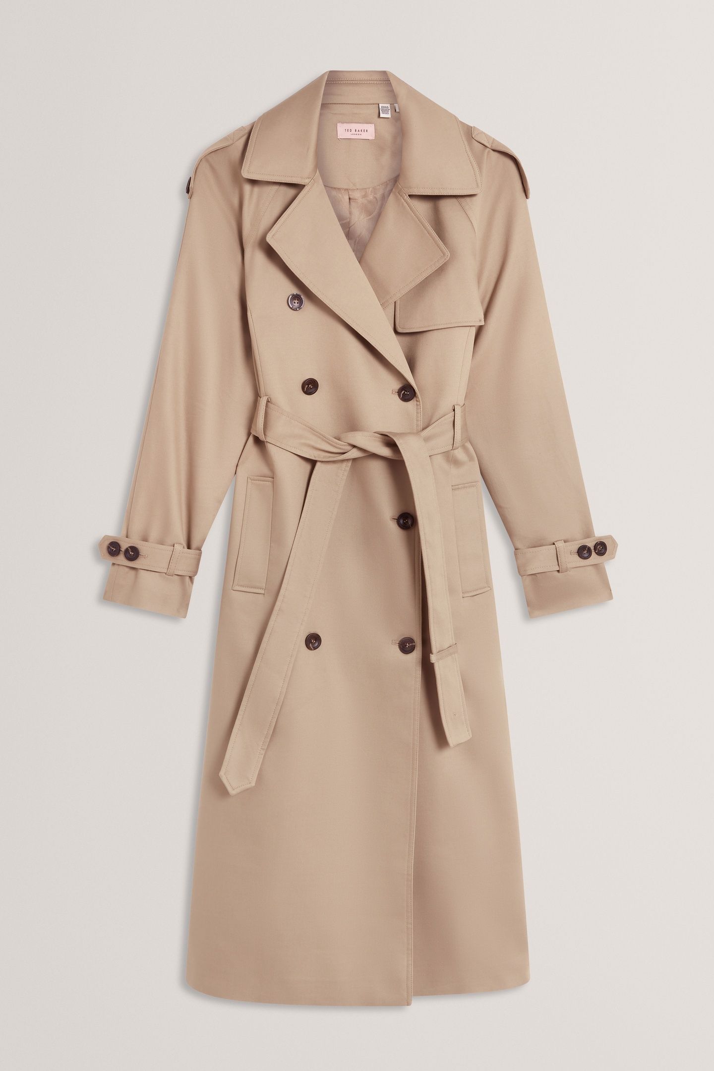KINMO MIDI TRENCH COAT KHAKI 4