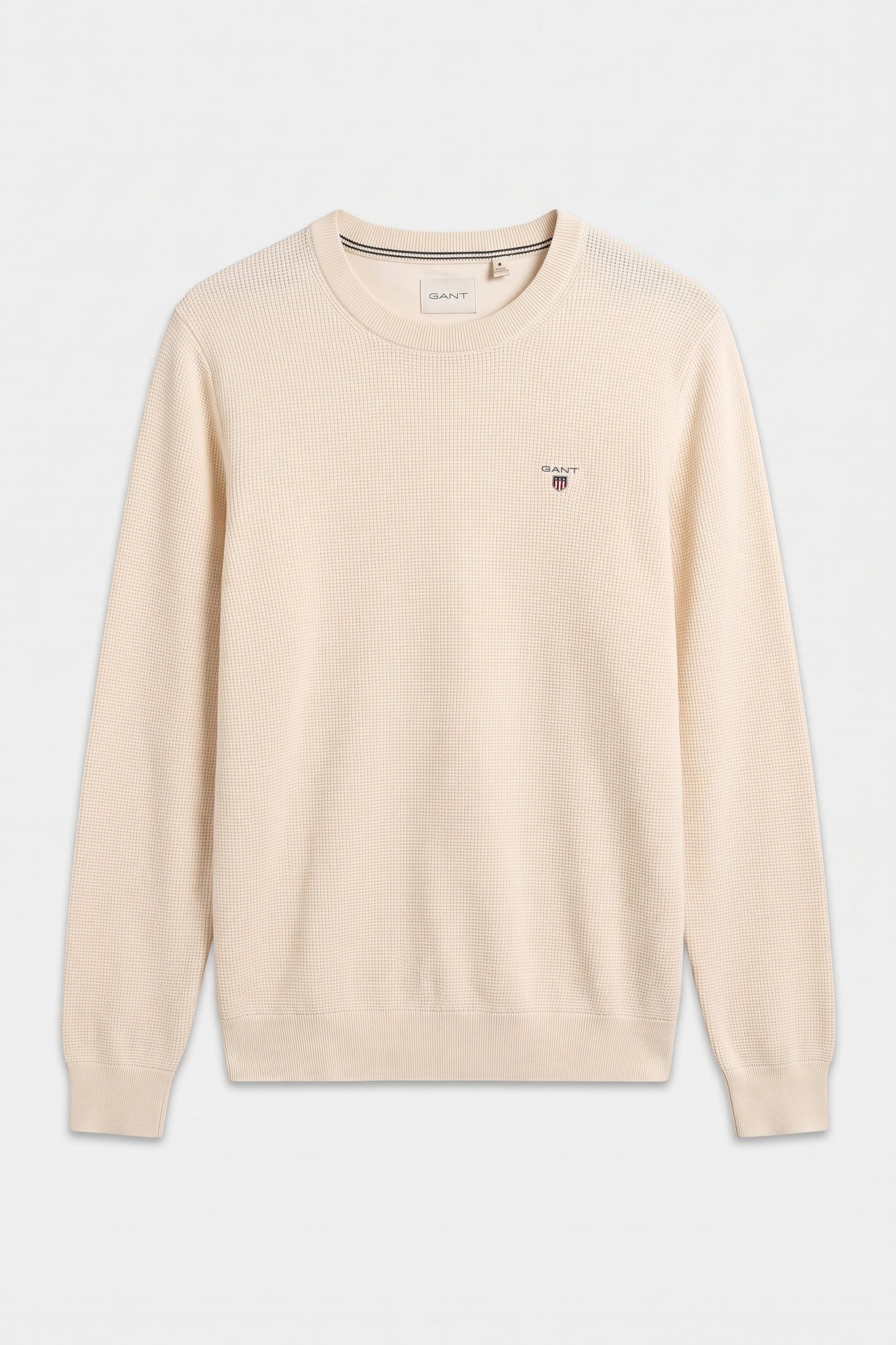 WAFFLE KNIT SWEATER CREAM 3