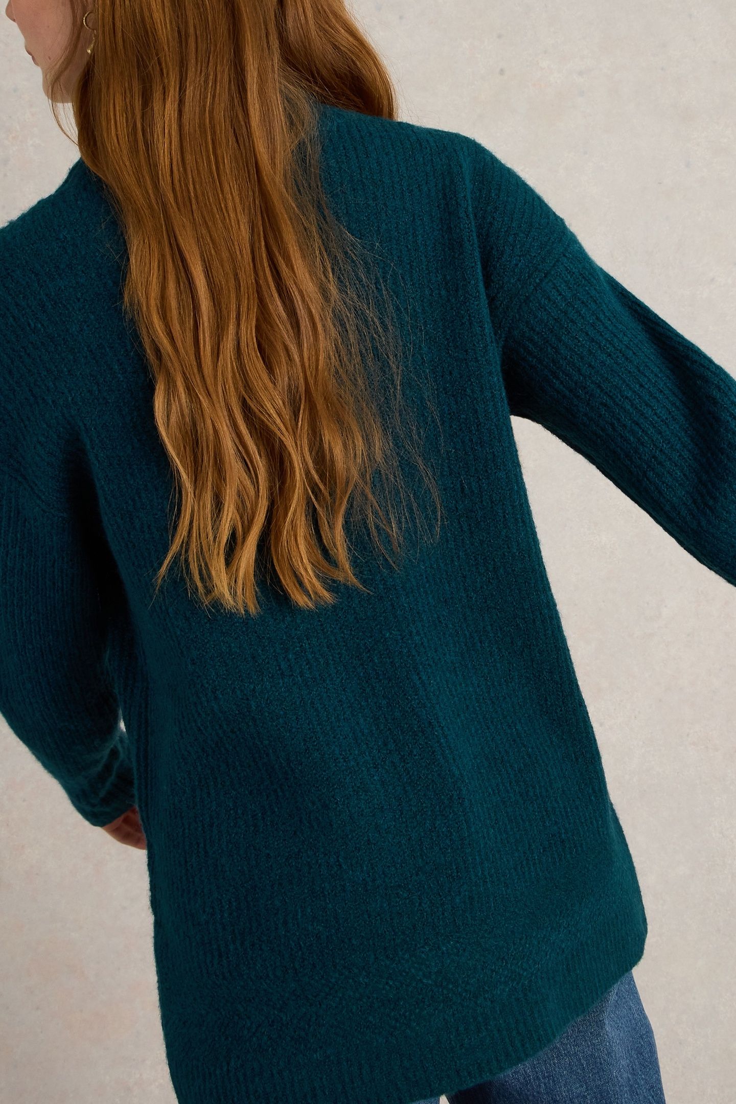 LOVELY RIB JUMPER MID TEAL 3