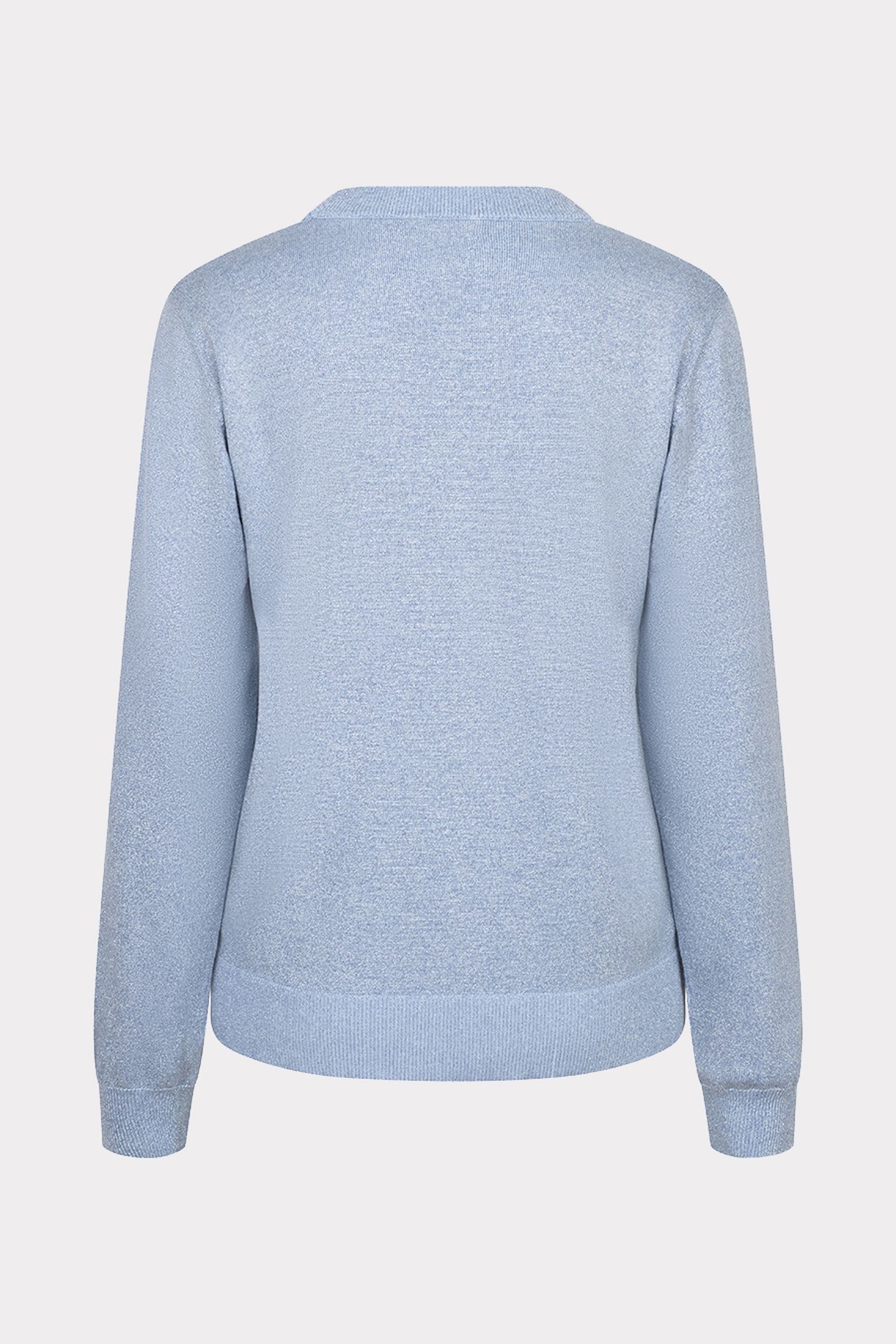 SWEATER ROUNDED NECK LUREX BLUE 2