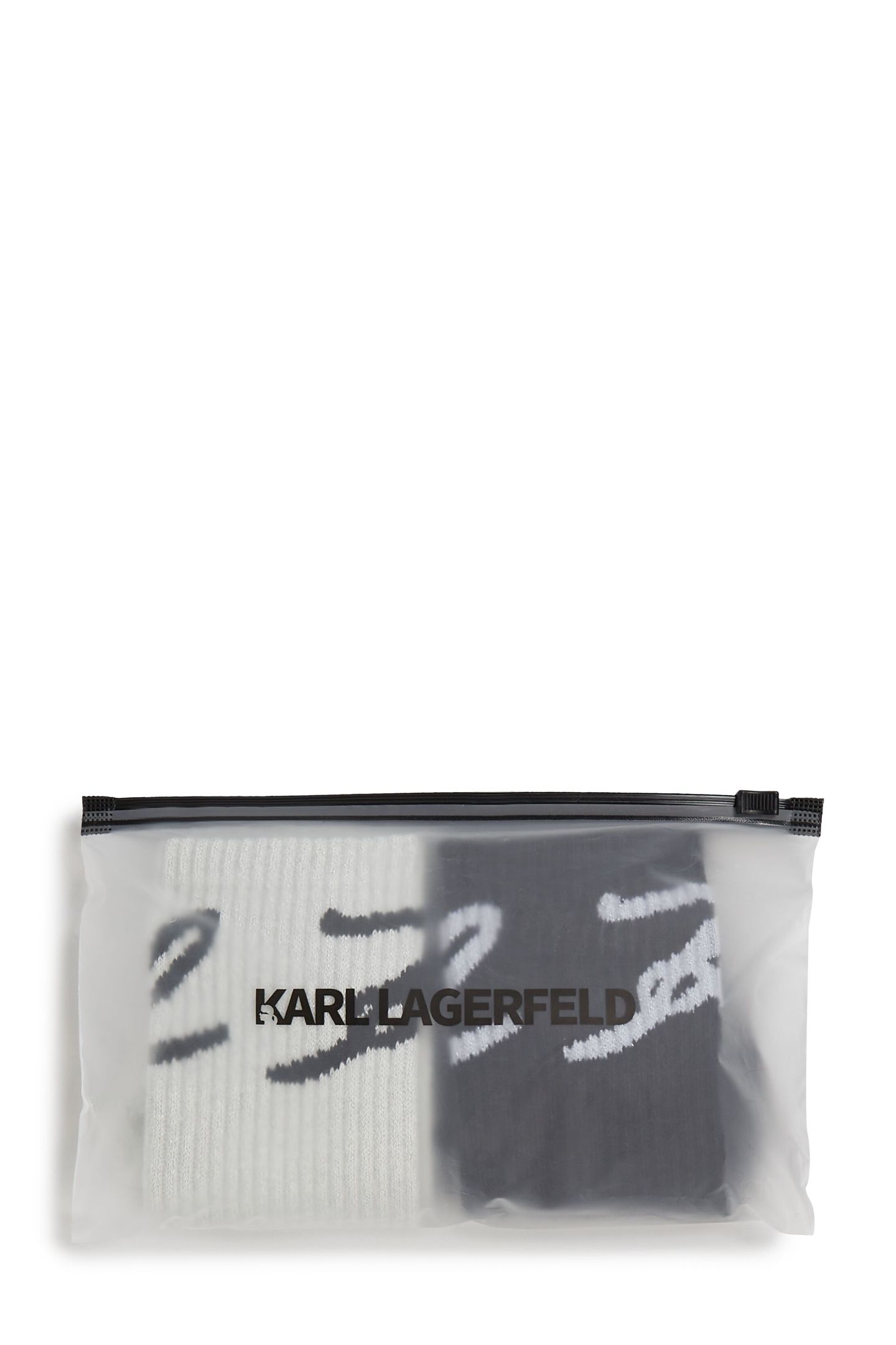 SIGNATURE LUREX SOCKS 2-PACK CANNOLI CREAM-BLACK 4