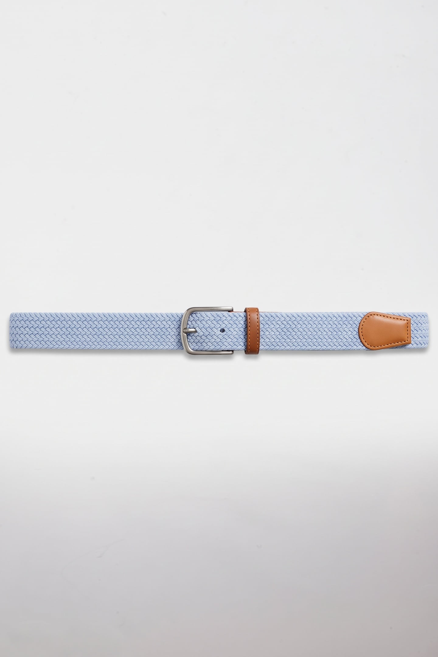 BRAIDED ELASTIC BELT MUTED BLUE 2