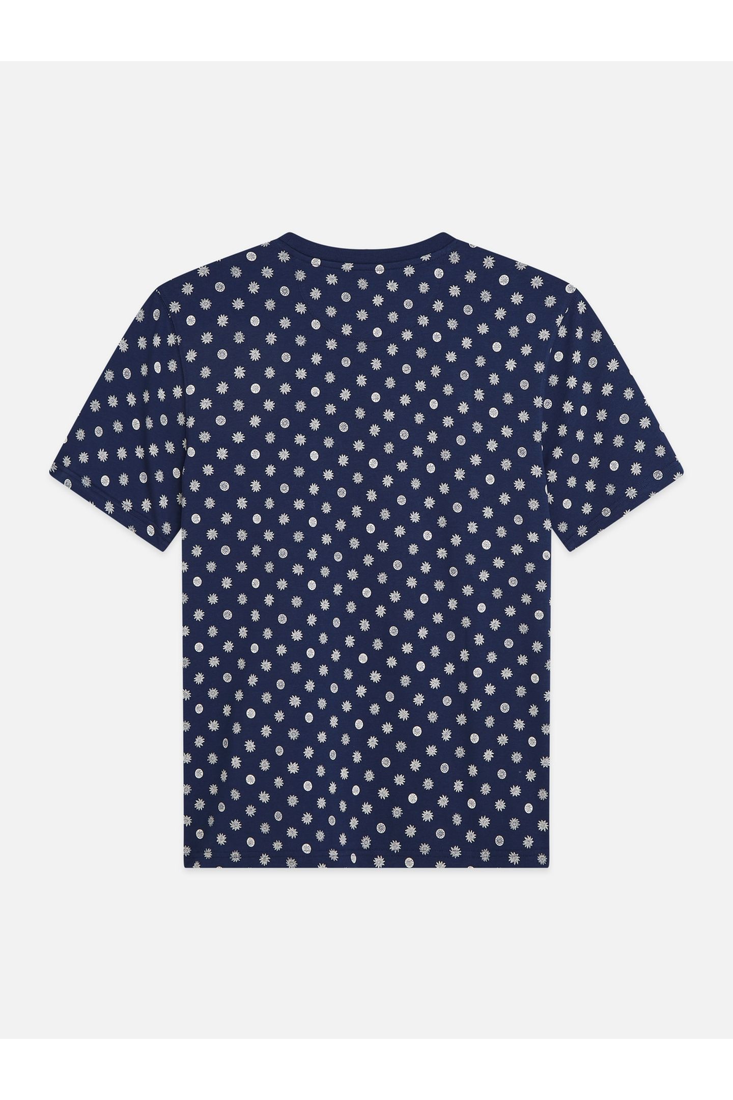 MICRO-PRINTED REGULAR-FIT T-SHIRT NAVY 2