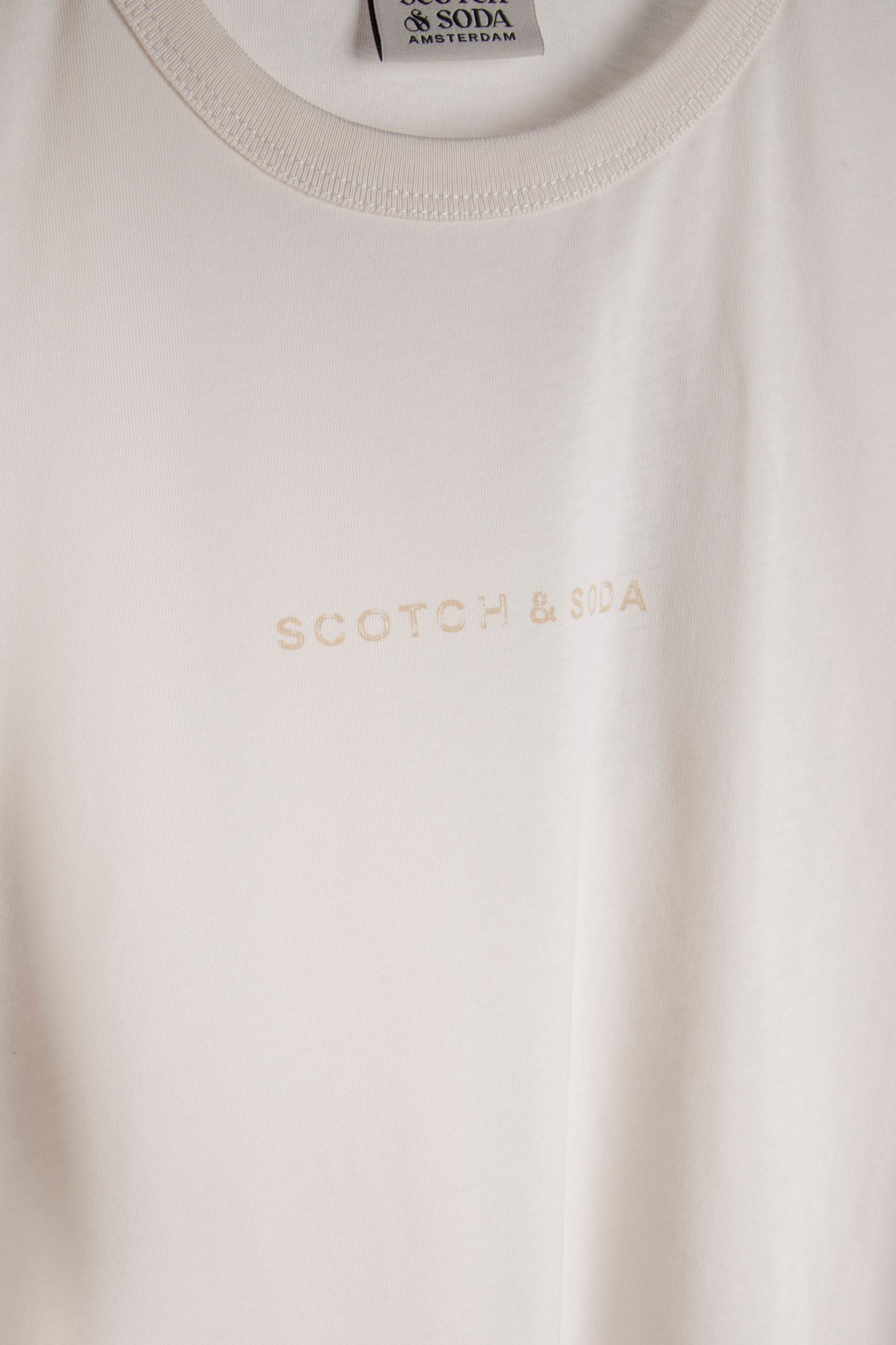 FLATLOCK ARTWORK REGULAR FIT T-SHIRT OFF WHITE 4