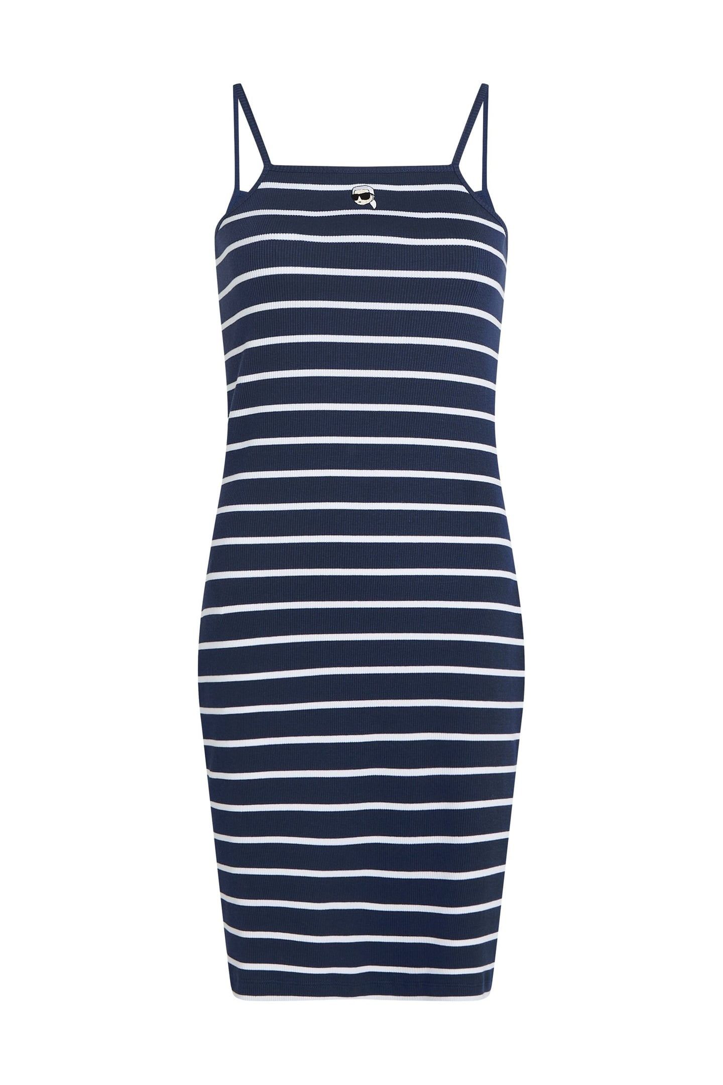 IKON STRIPED JERSEY DRESS MEDIEVAL BLUE-WHITE 4