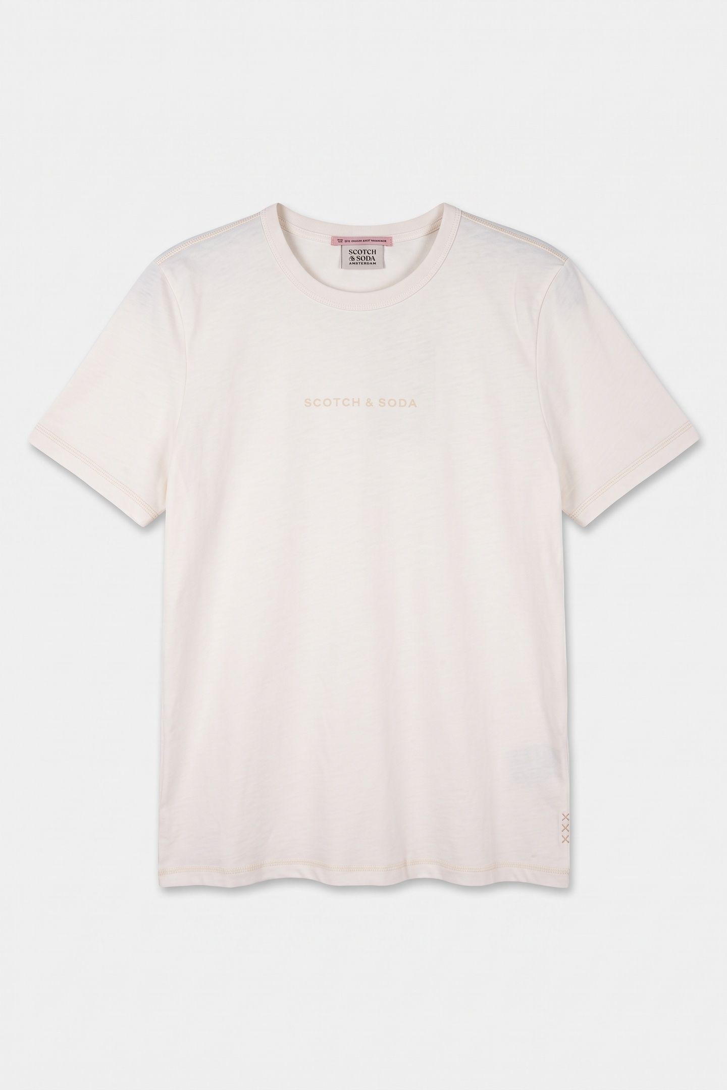 FLATLOCK ARTWORK REGULAR FIT T-SHIRT OFF WHITE 3
