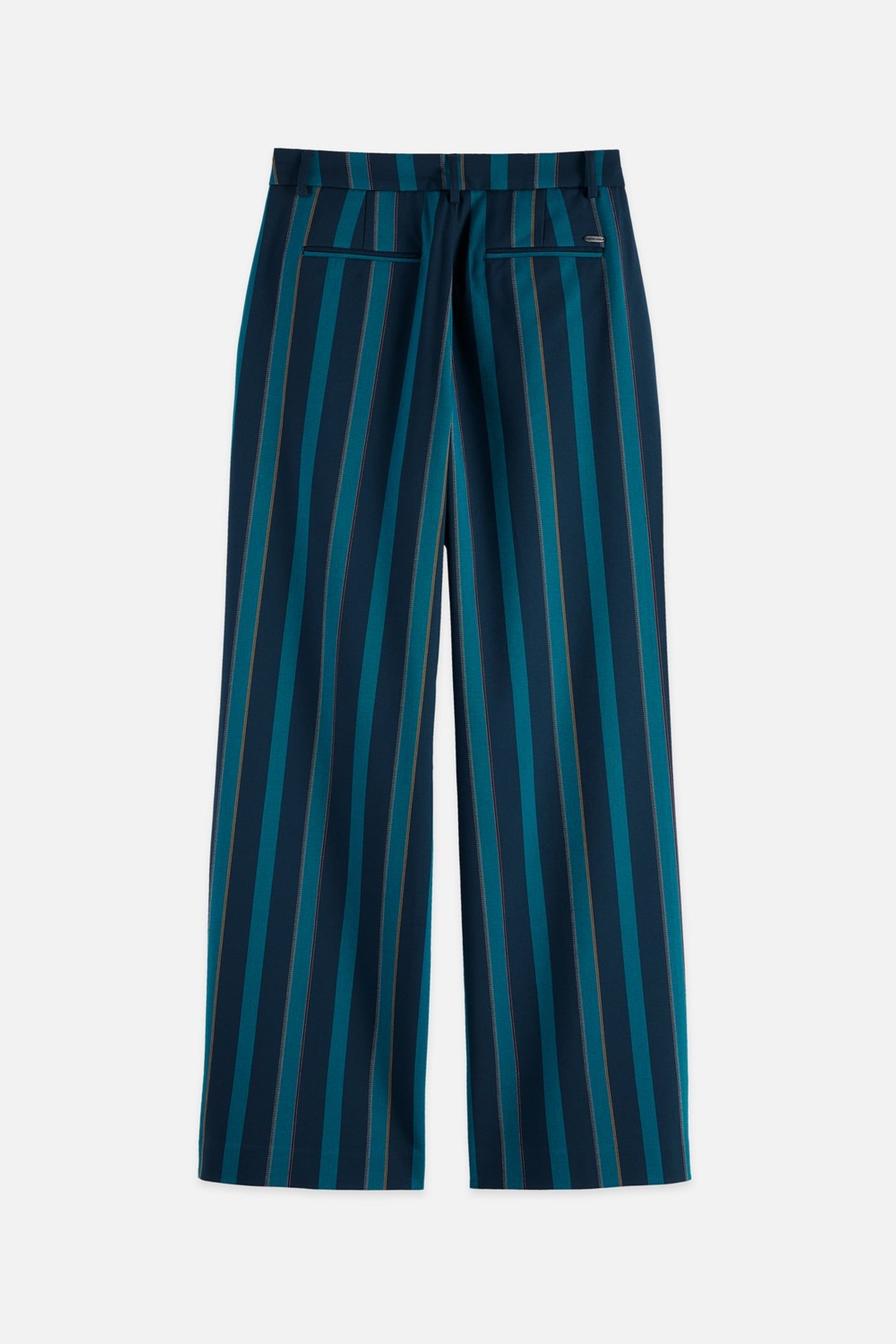 EDIE - HIGH RISE WIDE LEG BLANKET STRIPE PANTS CARBON STRIPE 2