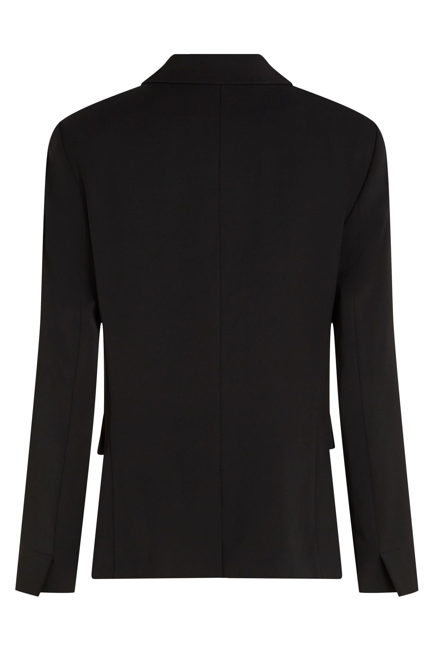 BUTTON DOUBLE-BREASTED TAILORED BLAZER BLACK 2