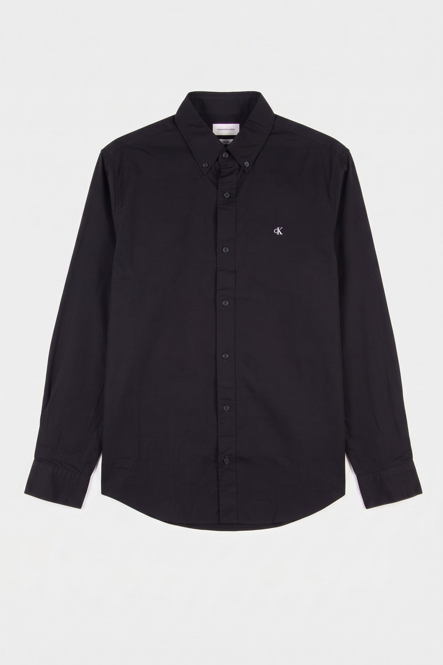 LS SOLID OXFORD CLASSIC SHIRT BLACK 4
