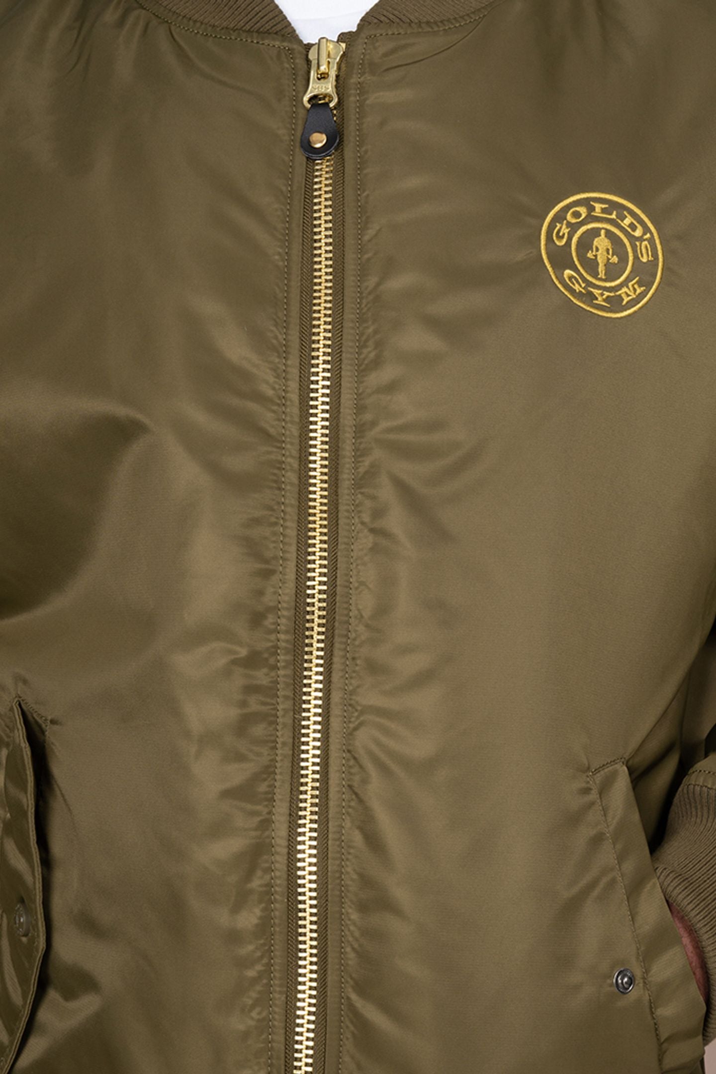 WEIGHT PLATE BOMBER JACKET OLIVE 4