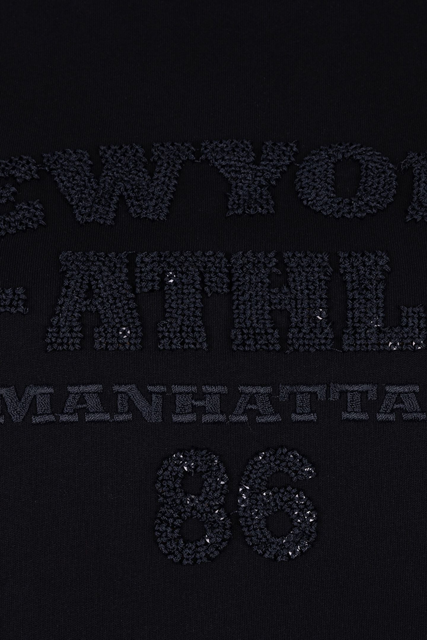 T-SHIRT WIDE "NEW YORK" BLACK 6